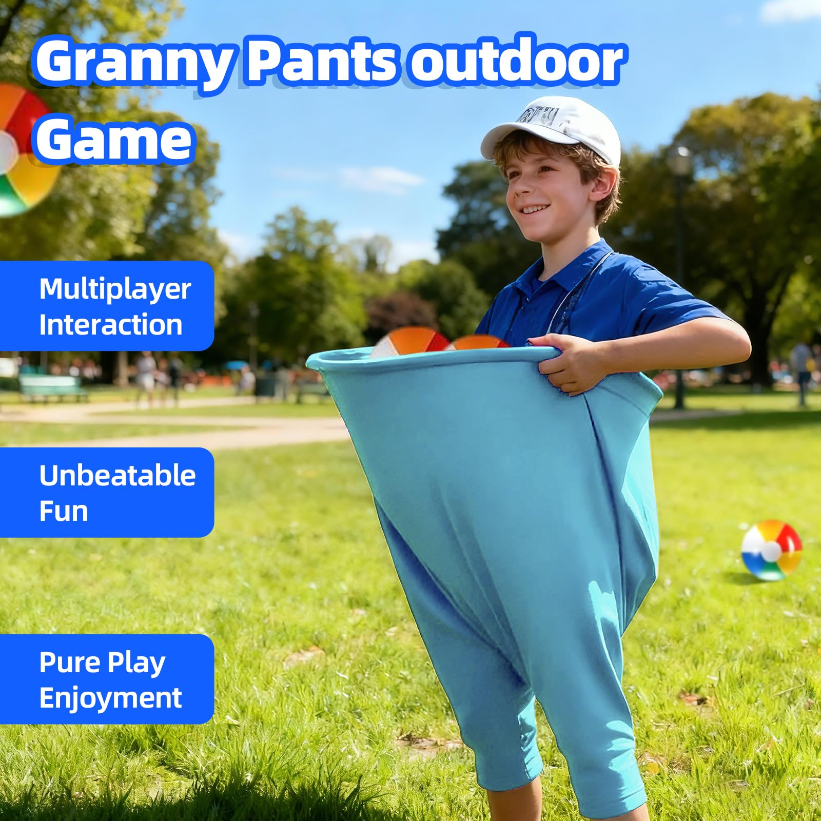 2er-Pack Oma-Hof-Spiel, Familienparty, Outdoor-Oma-Hosen-Spiel mit 12 Hüpfbällen für Familientreffen, ultimative Hinterhof-Partyspiele (Rot + Grün)