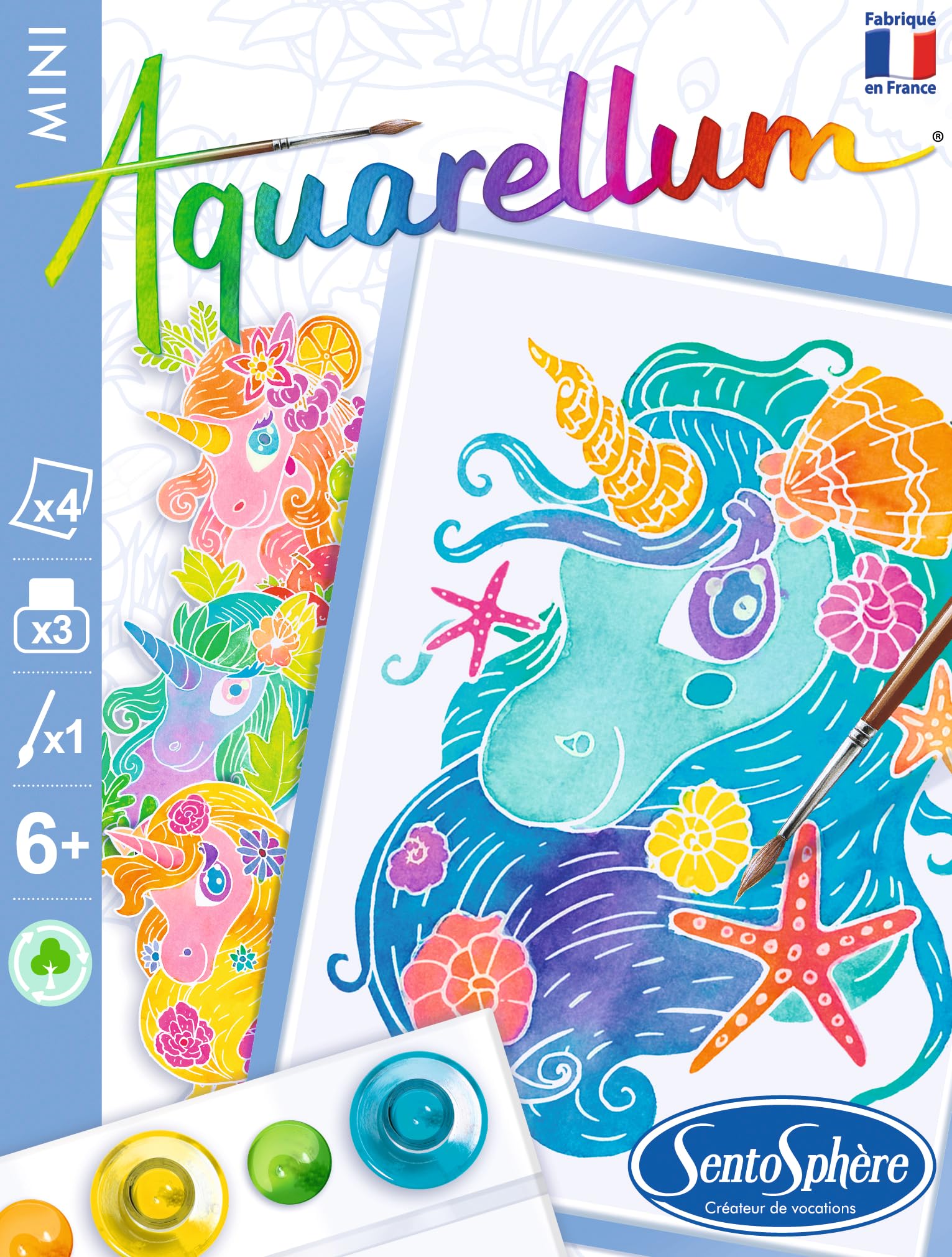 Aquarellum - Licornes & Pégases - Activité Manuelle - Sentosphère Aquarellum - Licornes & Pégases - Activité Manuelle - Sentosphère