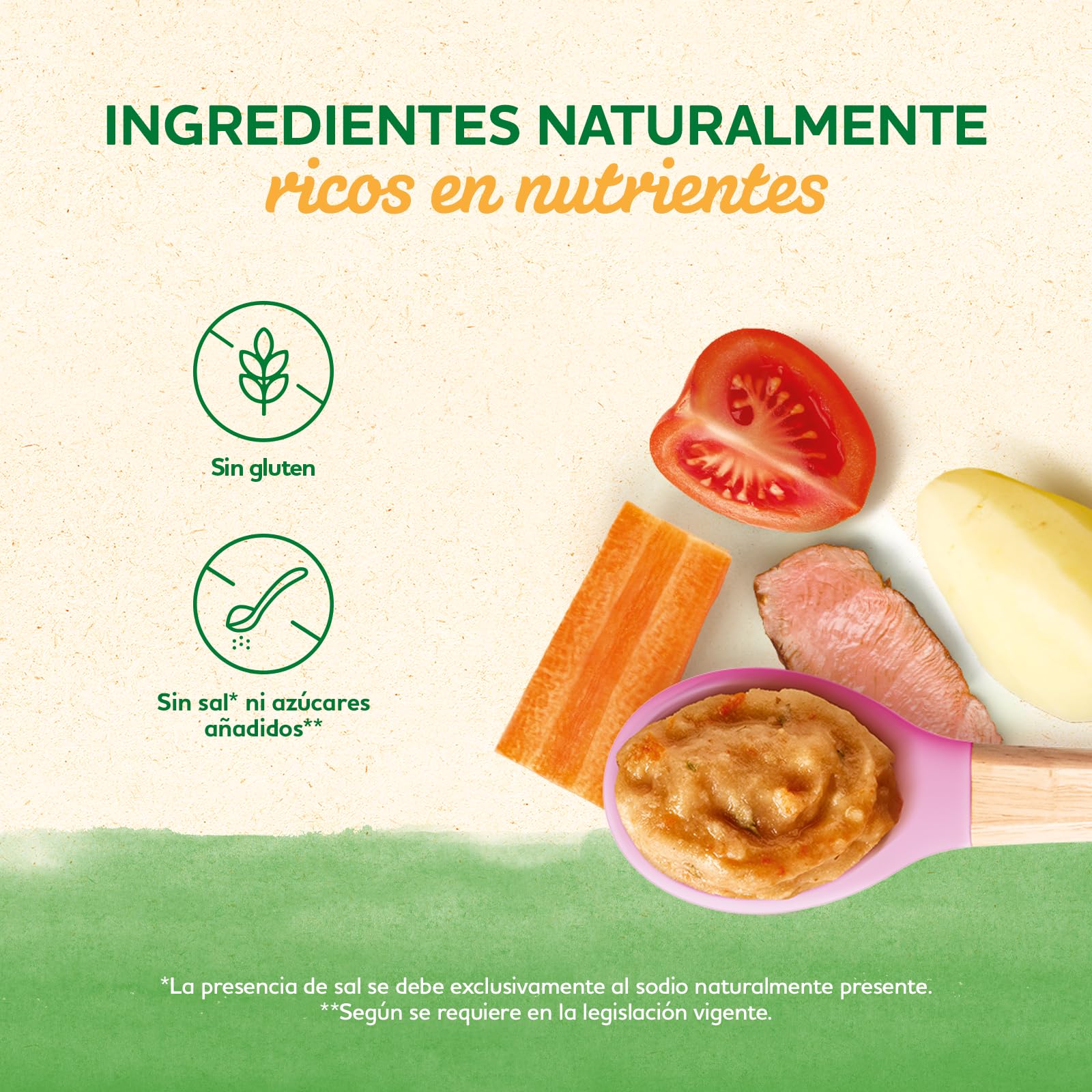 Blédina Tarritos de Tomates, Patatas, Zanahoria y Ternera para Bebé. Tarritos Blédina Sin Sal Ni Azúcares Añadidos y Sin Gluten. Desde los 6 Meses, Pack 6x200g