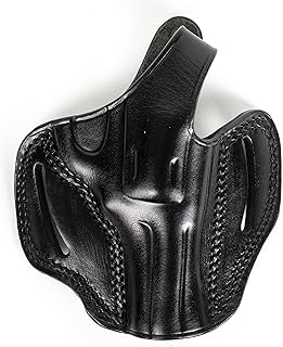 EDS Holster S&W Model 60 J Frame Revolver OWB 2 inch Premium Leather Gun Holster (Black)