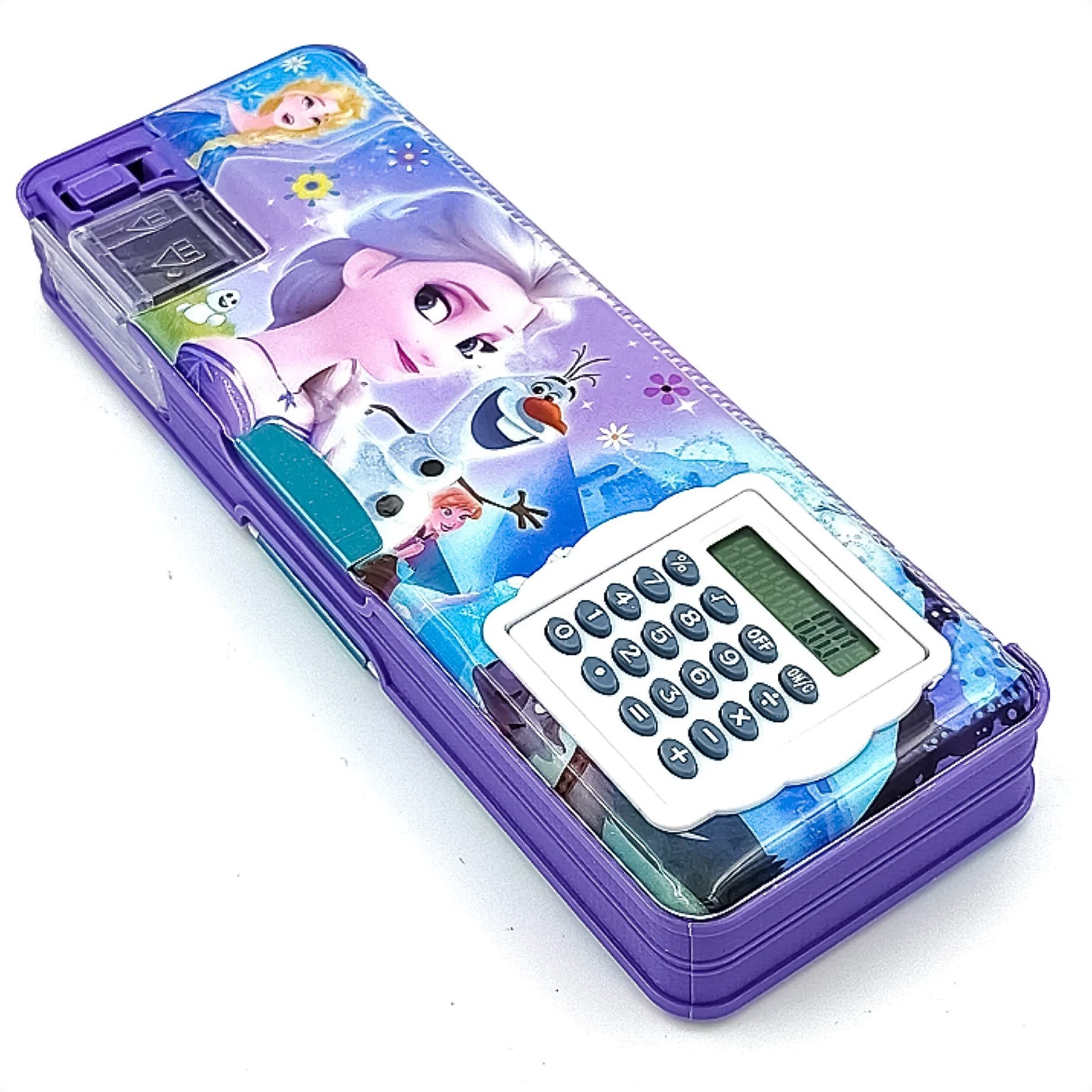 RZA Magnetic Pencil Box with Calculator & Dual Sharpener for Kids for School,Big Size Cartoon Printed Pencil Case for Kids Group (Frozen) (Pack of 1) (B0C1ZQR2DX) Amazon Price History, Amazon Price Tracker