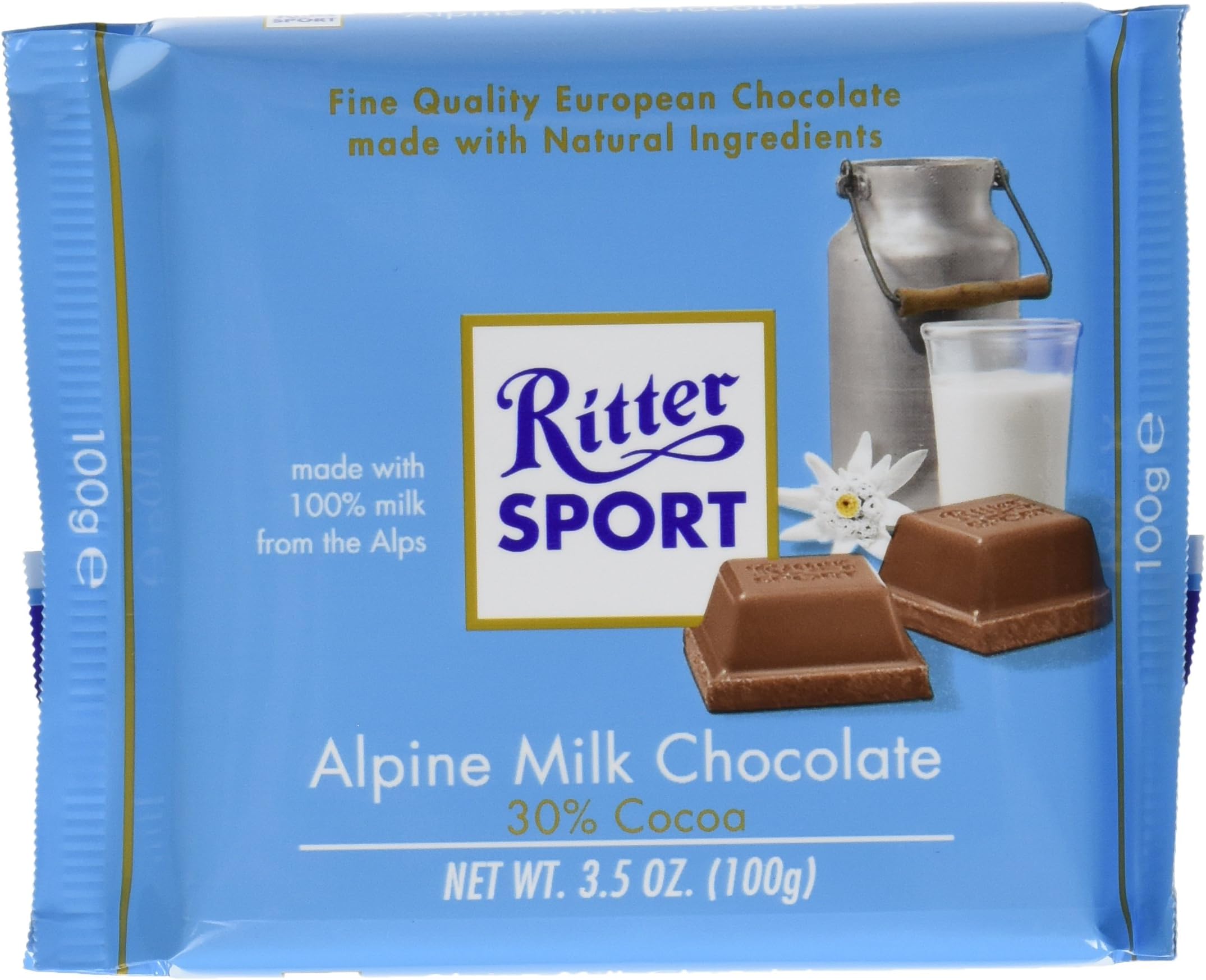 Ritter Alpine Milk Chocolate, 3.5 oz