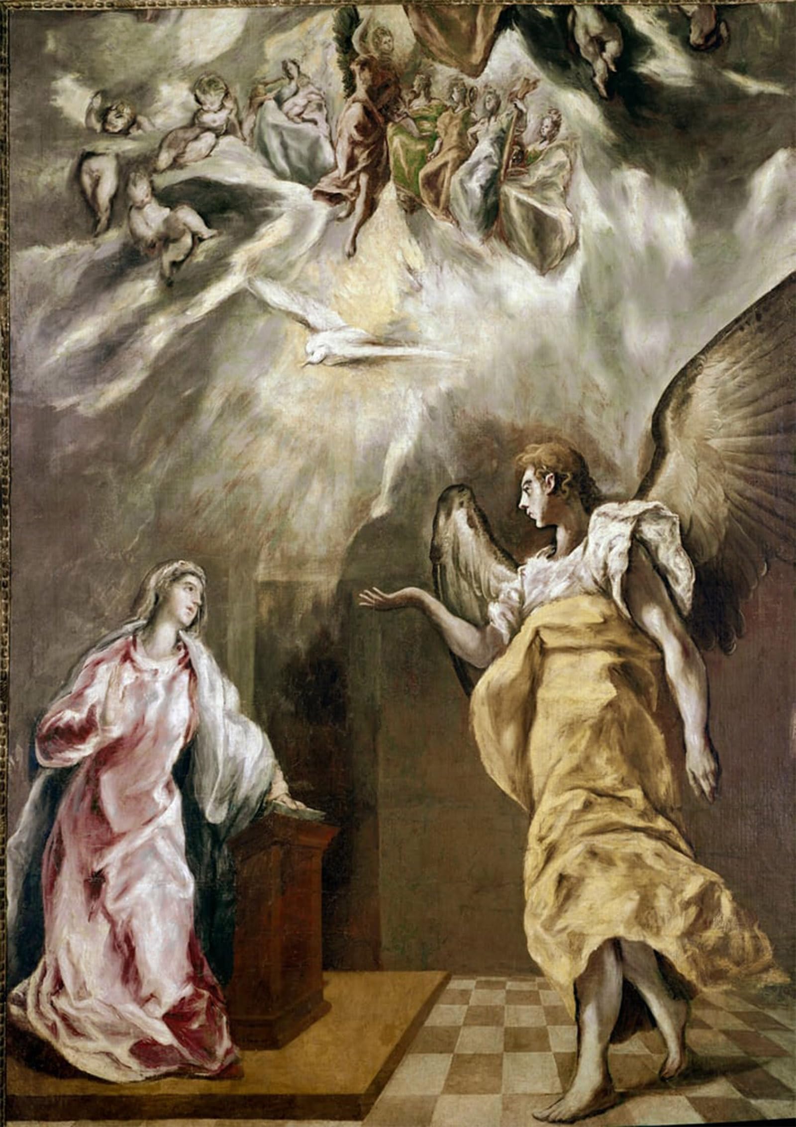POSTERIIk Famous Print Pop Art Wall Art Graffiti Annunciationthe Annunciation by El Greco Art Prints for Home Decor 60x90cm