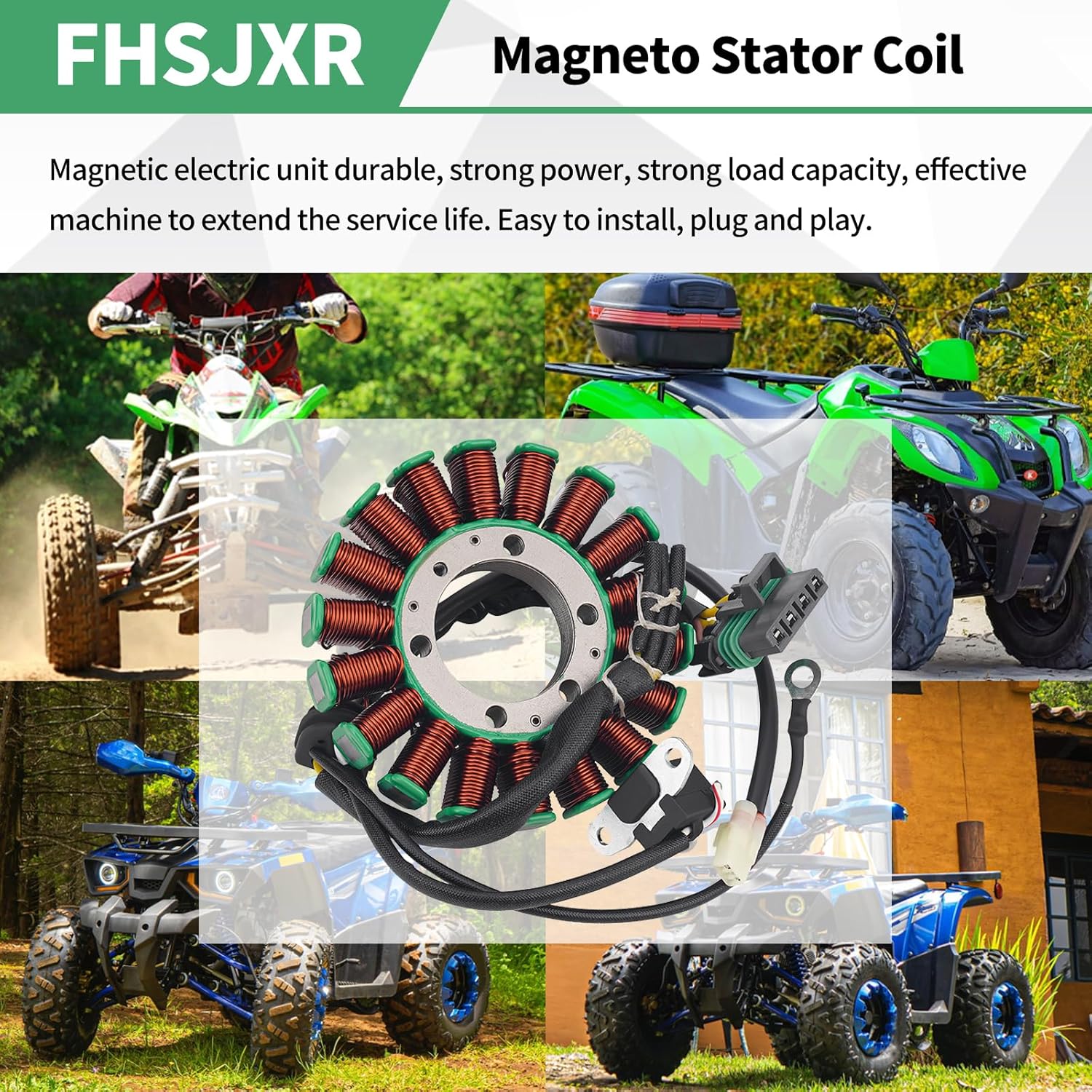 3089959 3089579 Magneto Stator Coil for Polaris Sportsman X2 500 2006-2009 Sportsman 500 HO EFI 2006 2008-2010/500 HO Forest Tractor 2011-2014 Ranger 500 4x4/Ranger Crew 500 2011-2013