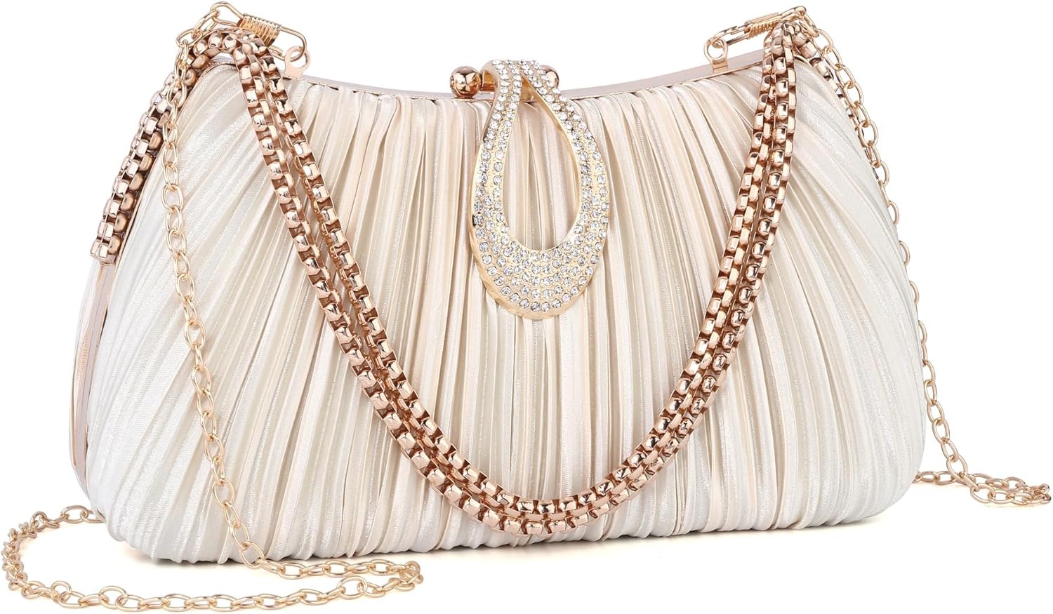 CHIC DIARY Clutch Purse for Women Evening Handbag Bride Wedding Shoulder Bag Sparking Cocktail Purse for Party