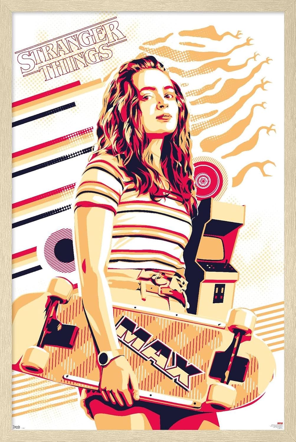 Trends International Netflix Stranger Things: Season 3 - Max Wall Poster, 22.375" x 34", Premium Unframed Version