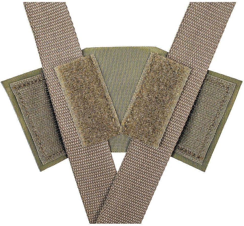 Tasmanian Tiger Warrior Belt MK III, Tactical Battle Belt, MOLLE Webbing, Chest Strap Carrying System, Small, Olive