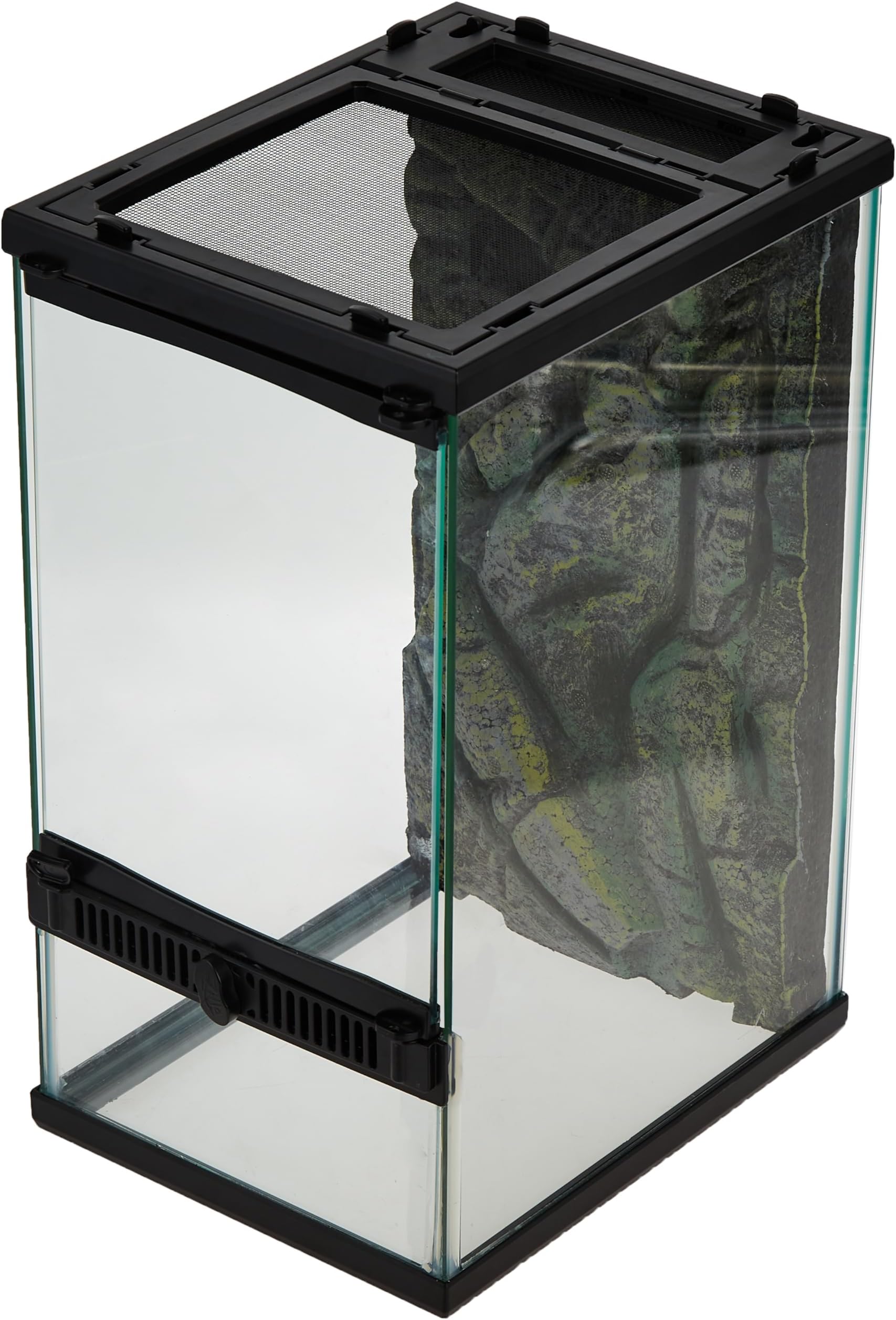 Zilla Front Opening Terrarium 12" x 12" x 20", Black
