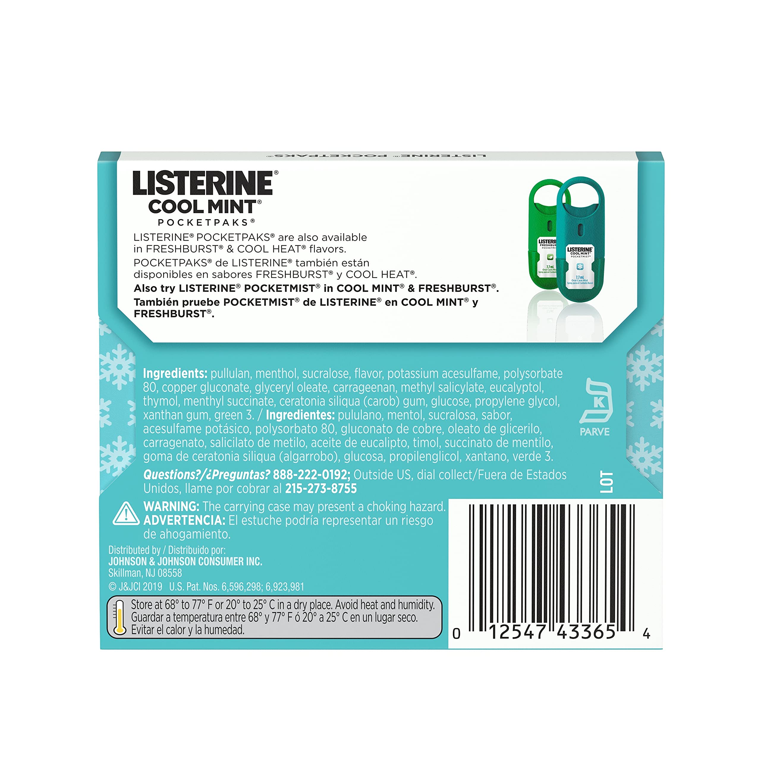Buy Listerine Cool Mint Pocketpaks Breath Strips, Oral Dissolving