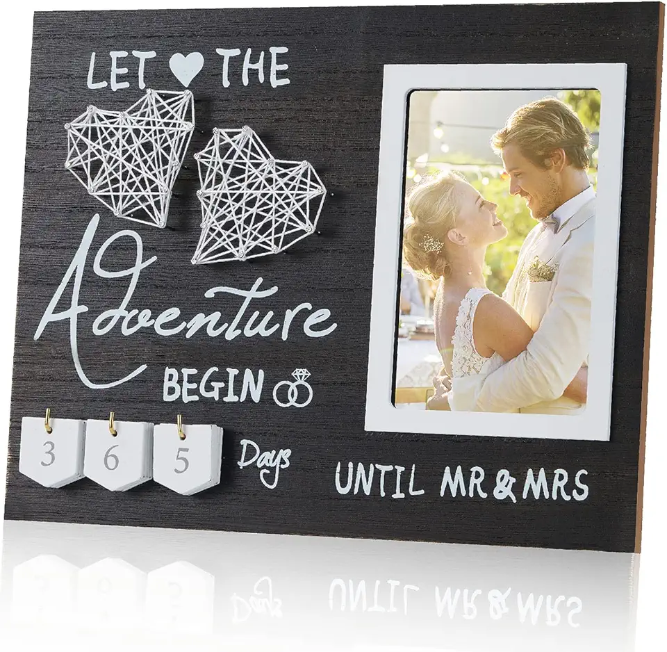 Engagement Gifts for Couple, Wedding Countdown, Engagement Picture...