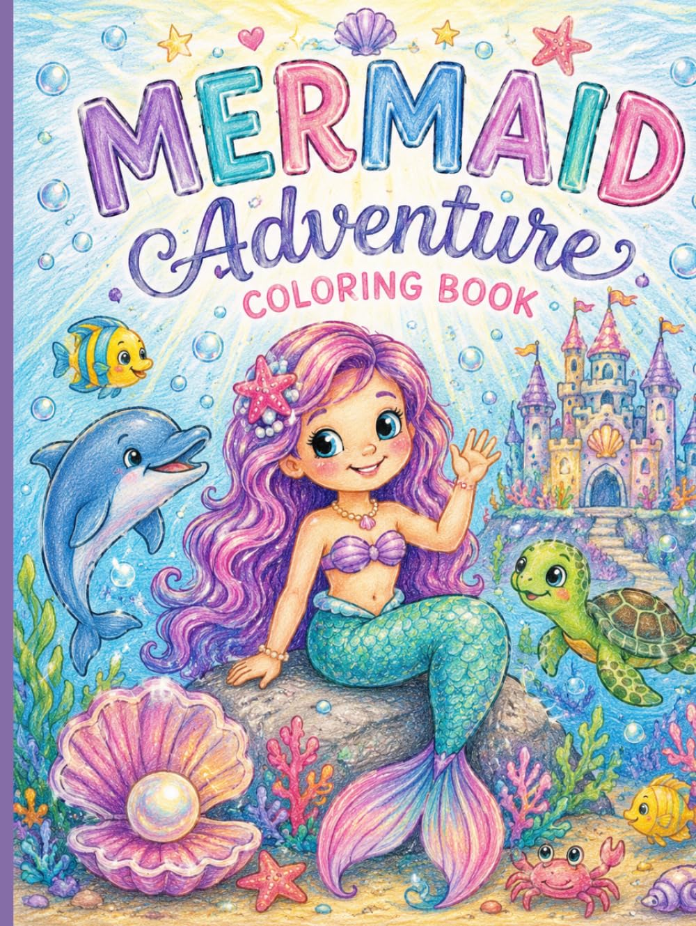 Mermaid Adventure Coloring book