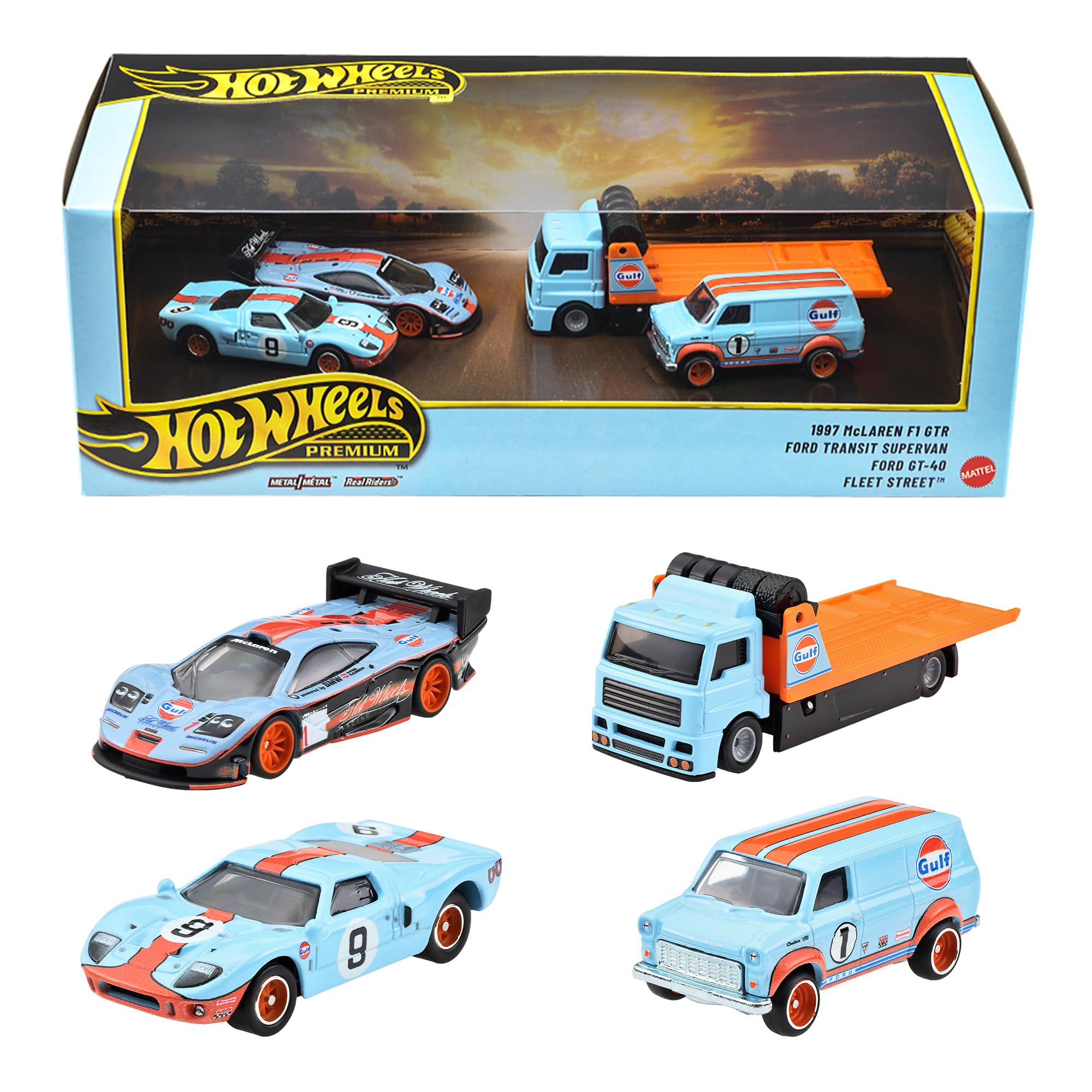 1/64 ガルフ ミニカー4台セット 1/64 ガルフ ミニカー4台セット Amazon | ホットウィール(Hot Wheels