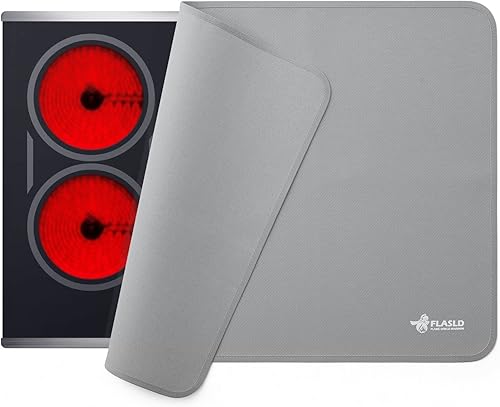FLASLD Cubiertas superiores de estufa ignífugas e impermeables, alfombrilla de cubierta de estufa eléctrica de 20 x 24 pulgadas, cubierta superior
