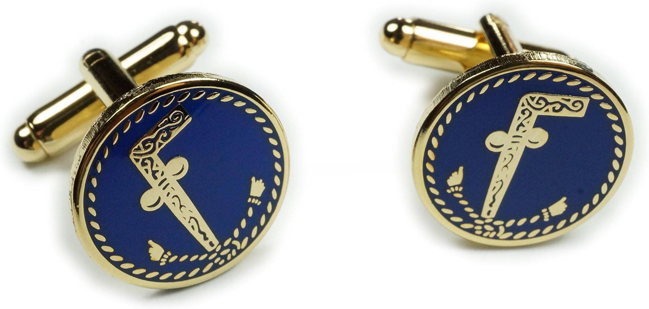 Freemason CollectiblesTubal Cain Tubalcain Freemason Masonic Suit Cufflinks Cuff Links Set