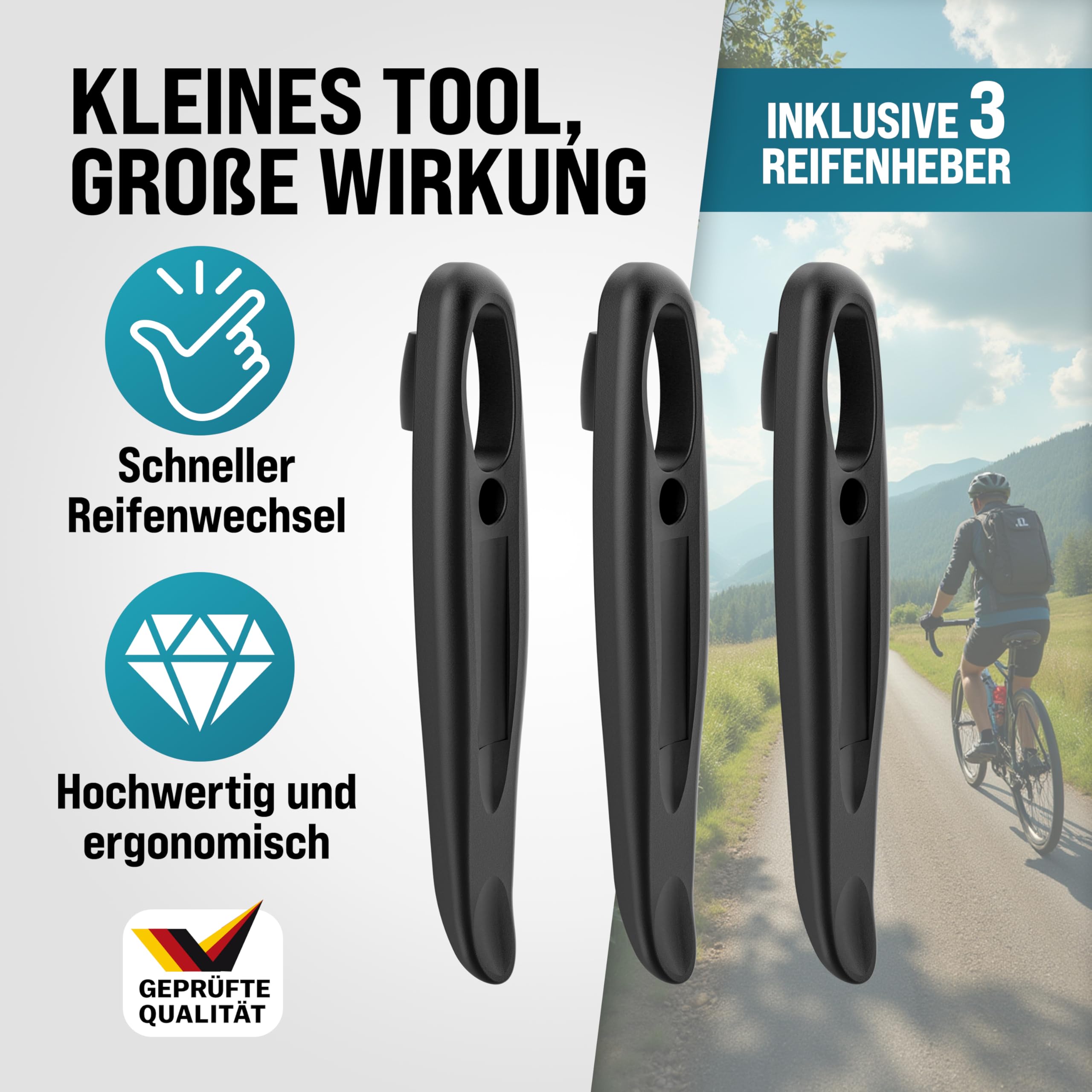 MONZANA® Fahrradmontageständer 50 kg mit Drehmomentschlüssel 1/4 Zoll Set Profi E-Bike klappbar Tragetasche Reifenheber 1-25 Nm Bitset Transportbox