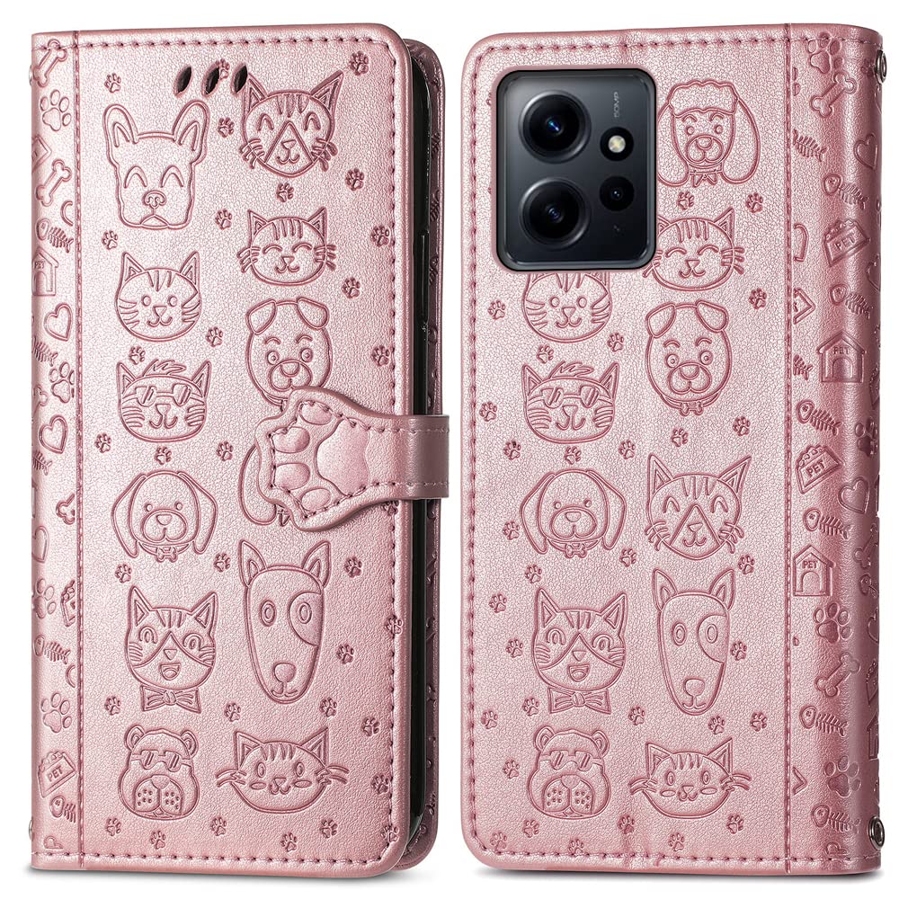 Xiaomi Redmi Note 12S 4G, Custodia a libro antiurto in pelle
