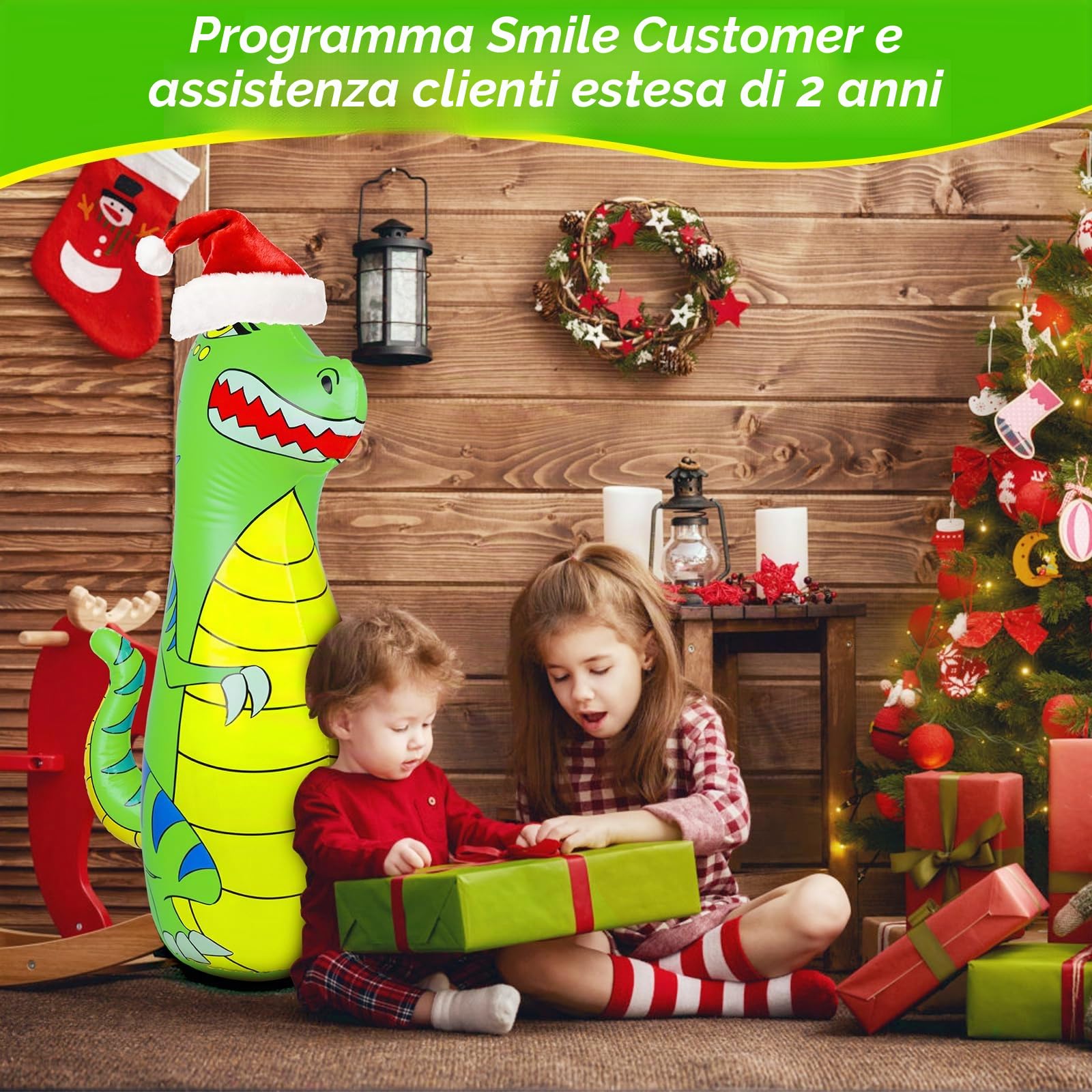 Sacco da Boxe Bambini 120cm Gonfiabile Dinosauro con Materiale Sicuro più Spesso Rimbalzo Istantaneo con Guanti da Boxe Kickboxing Taekwondo Regalo per Bambini di Età 3-9 Ragazze Ragazzi