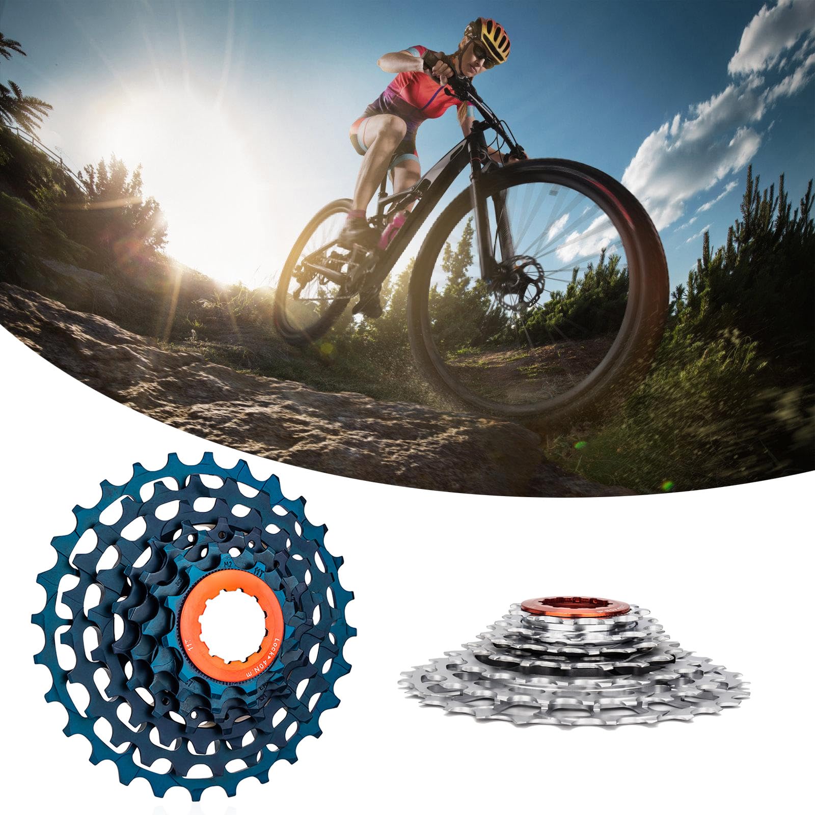Bicycles Flywheel - Cassettes plegables de 7 velocidades para bicicleta de montaña 11-28T, accesorios de ciclismo, bicicletas ligeras