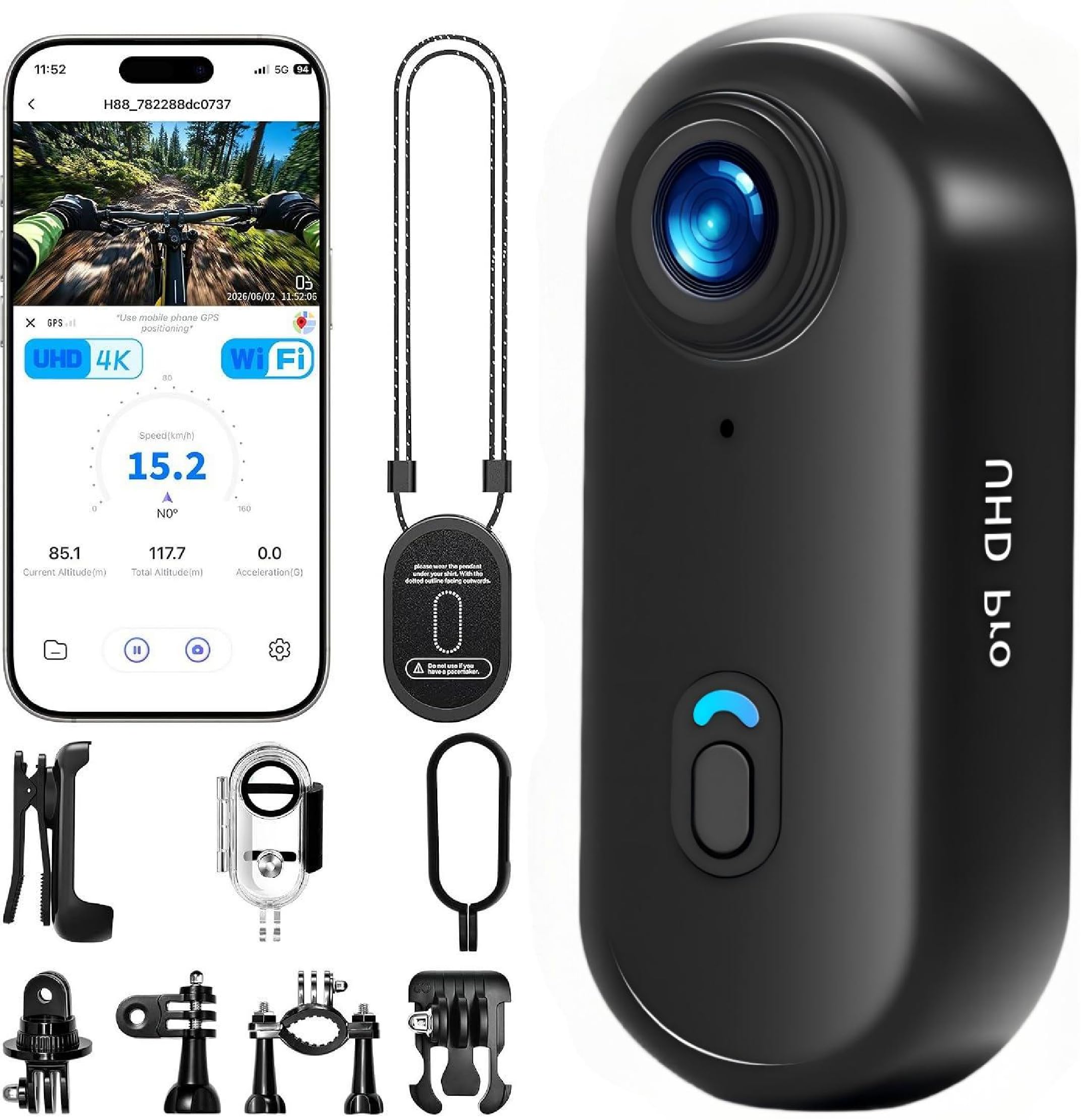 4K Thumb Action Camera Asdanalili