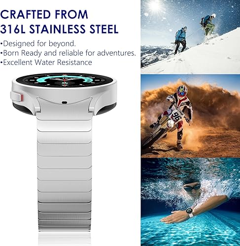 Miniatura 7 de WINGLE Correa de metal para Galaxy Watch 88 Classic Band 1.811 in 1.732 in 1.575 inGalaxy Watch 7 6 5 4 FE 1.575 in 1.732 in 5 Pro 1.772 in 64