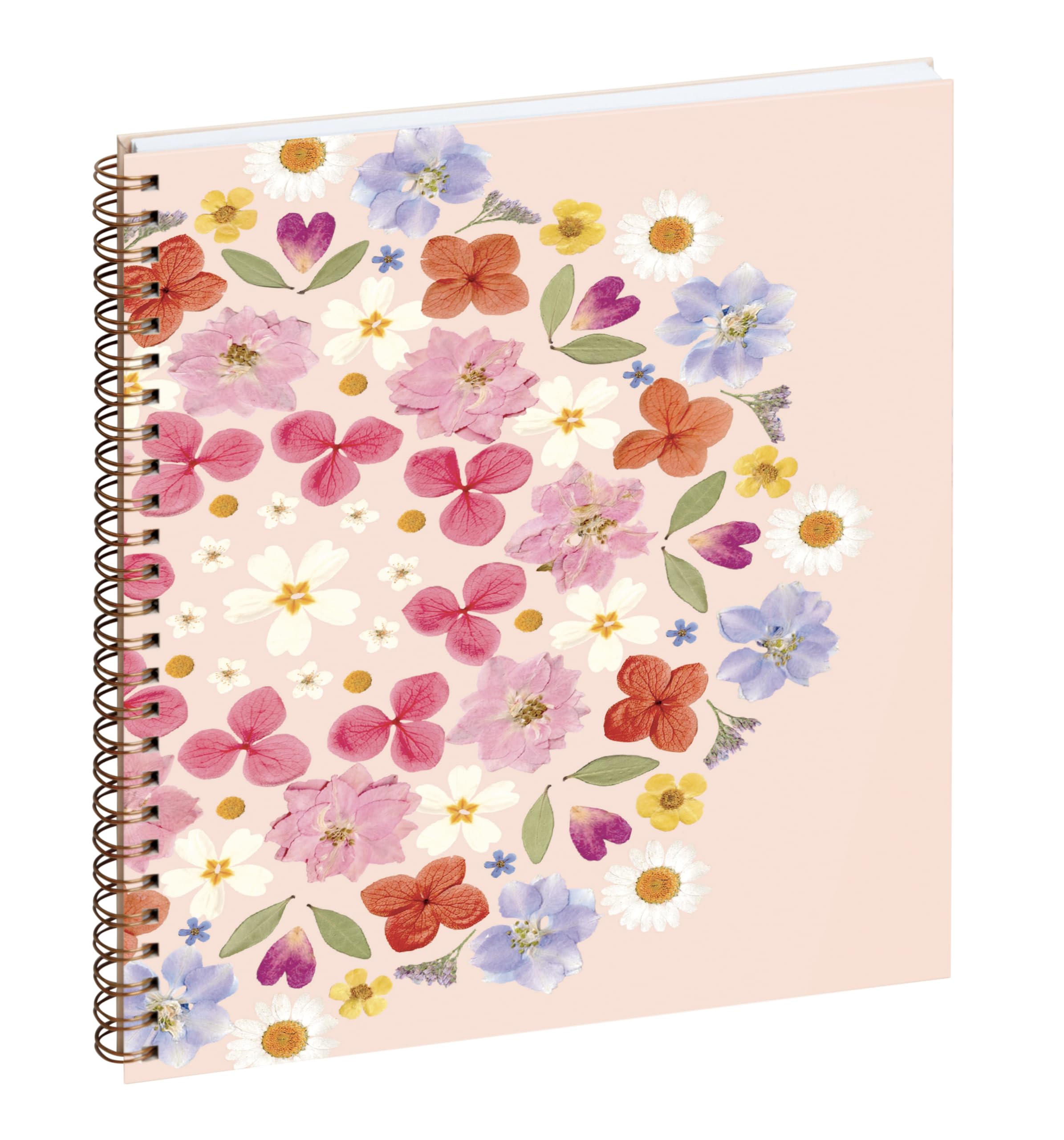 Exacompta 2208027E Eurotime 22S Spiral Desk Diary Chemin des Marettes Recycled Interior 18.5 x 22.5 cm Week to View December 2025 to December 2026 – Pink
