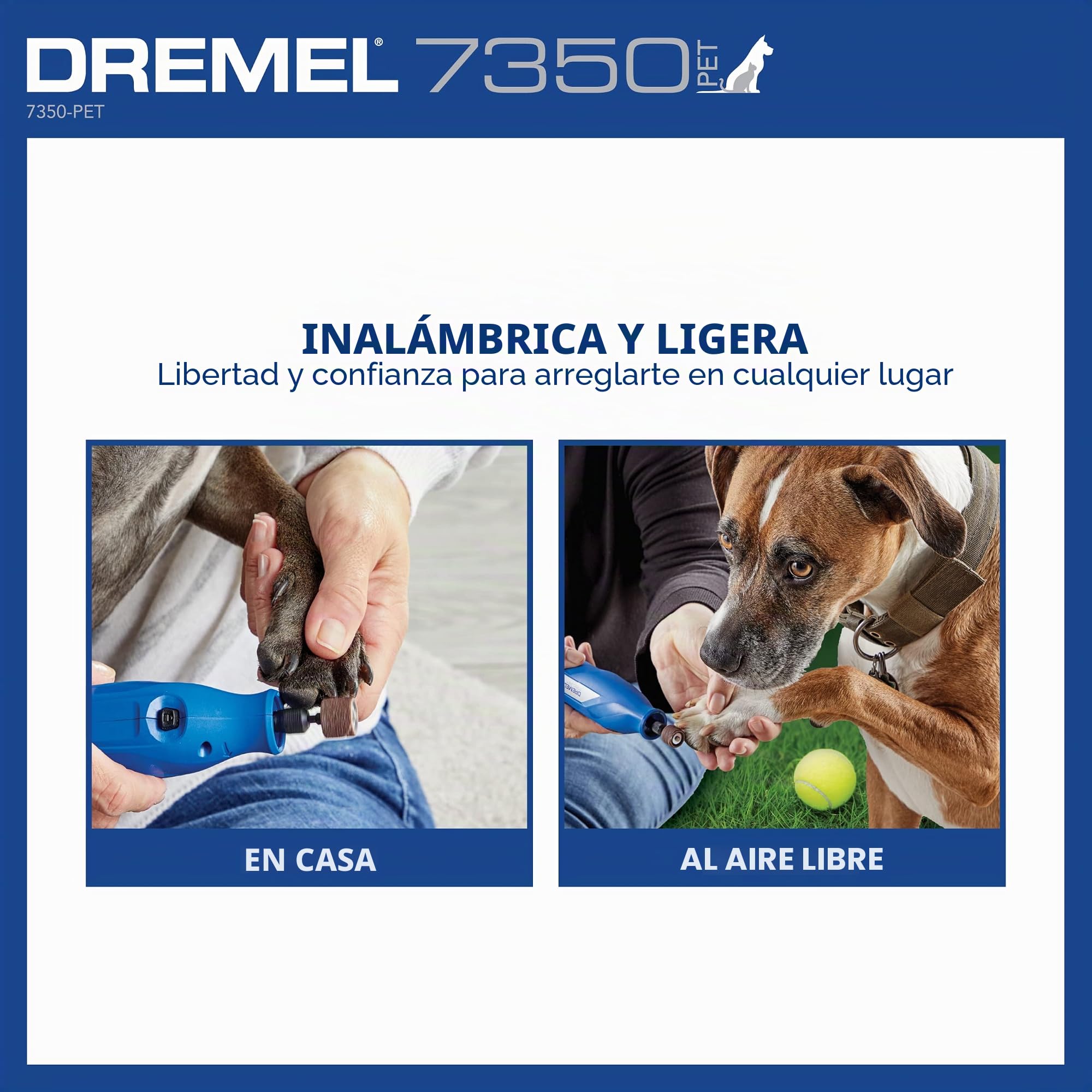 Dremel Kit de aseo para mascotas 7350-Pet 3.6v