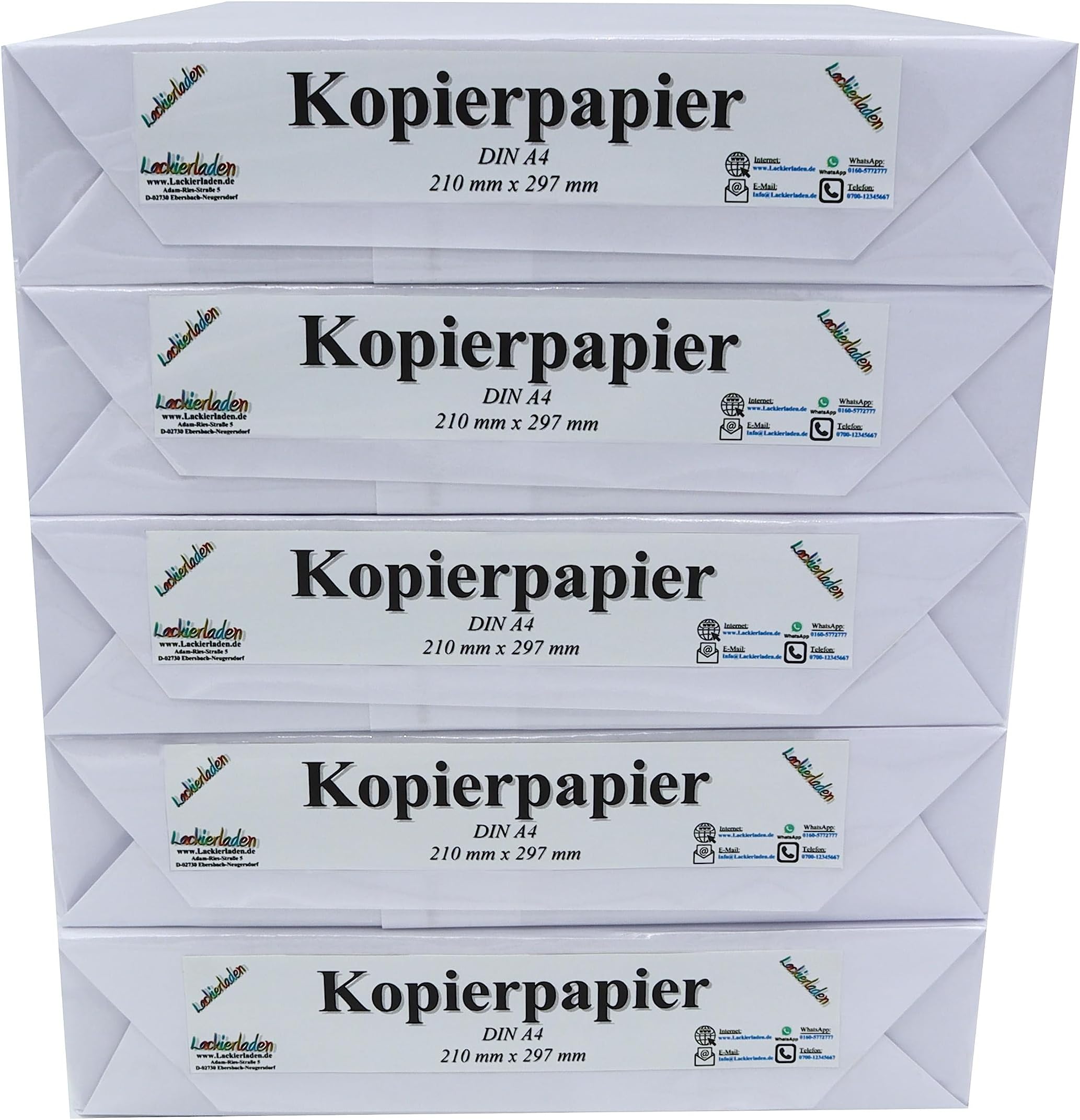 80g Papier Wie Viel Wiegt Ein Blatt 5 x 500 Blatt Kopierpapier 80g/qm DIN A4 weiß UNIVERSAL, holzfrei