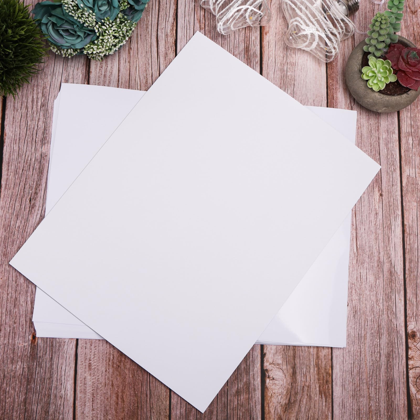 ZBEIVAN Glänzendes Fotopapier, 27,9 x 35,6 cm, 50 Blatt, 27,9 x 35,6 cm, Tintenstrahldruckerpapier, 200 g/m²