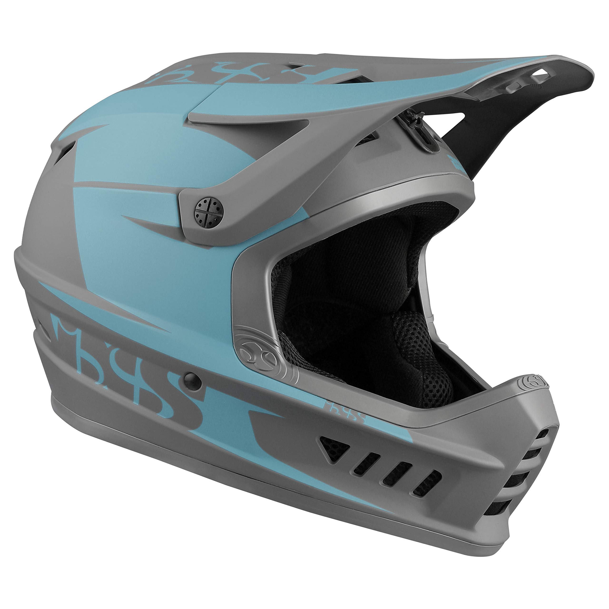 IXS Xact Evo Casque intégral VTT/E-Bike/BMX Adulte Unisexe, Ocean-Graphite, ML (57-59cm)