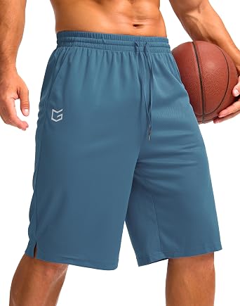 G Gradual Mens Athletic Shorts with Pockets 9"/ 11" Long Basketball Shorts