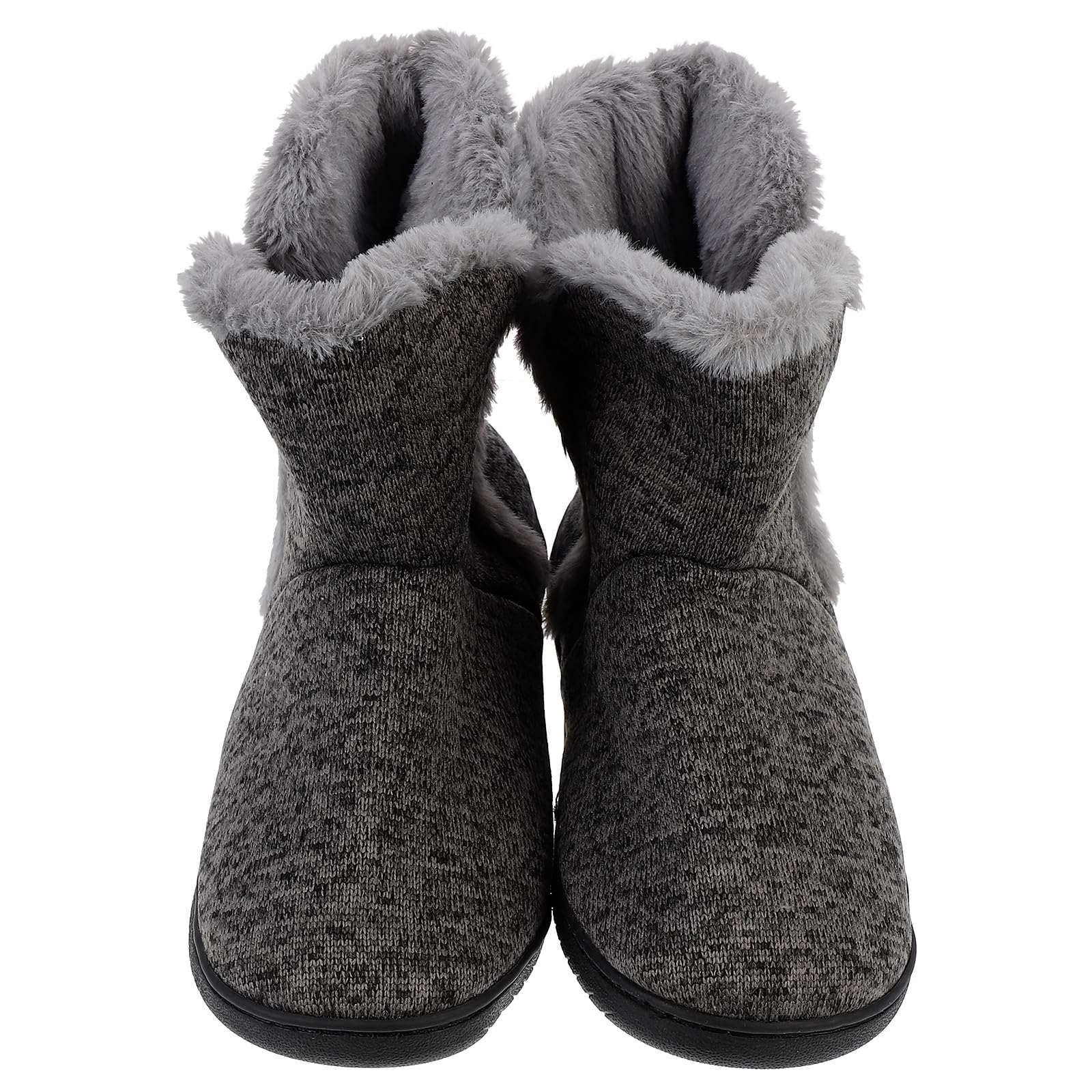 IMIKEYA Pantofole Stivaletto Uomo Calde Fondo, Grigie 43-44 | Casa e Inverno, Effetto Antiscivolo, Cashmere e Gomma, Taglia Adatta 42-43 , Stile Elegante