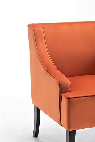 Miniatura 9 de Sillas decorativas de terciopelo para sala de estar, dormitorio, comedor y entrada, asientos decorativos con diseño elegante, brazos empotrados y