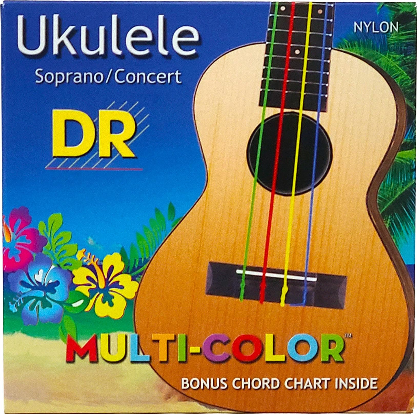 Amazon.co.jp: DR Strings (デーアール) ウクレレ弦 NEON マルチカラー