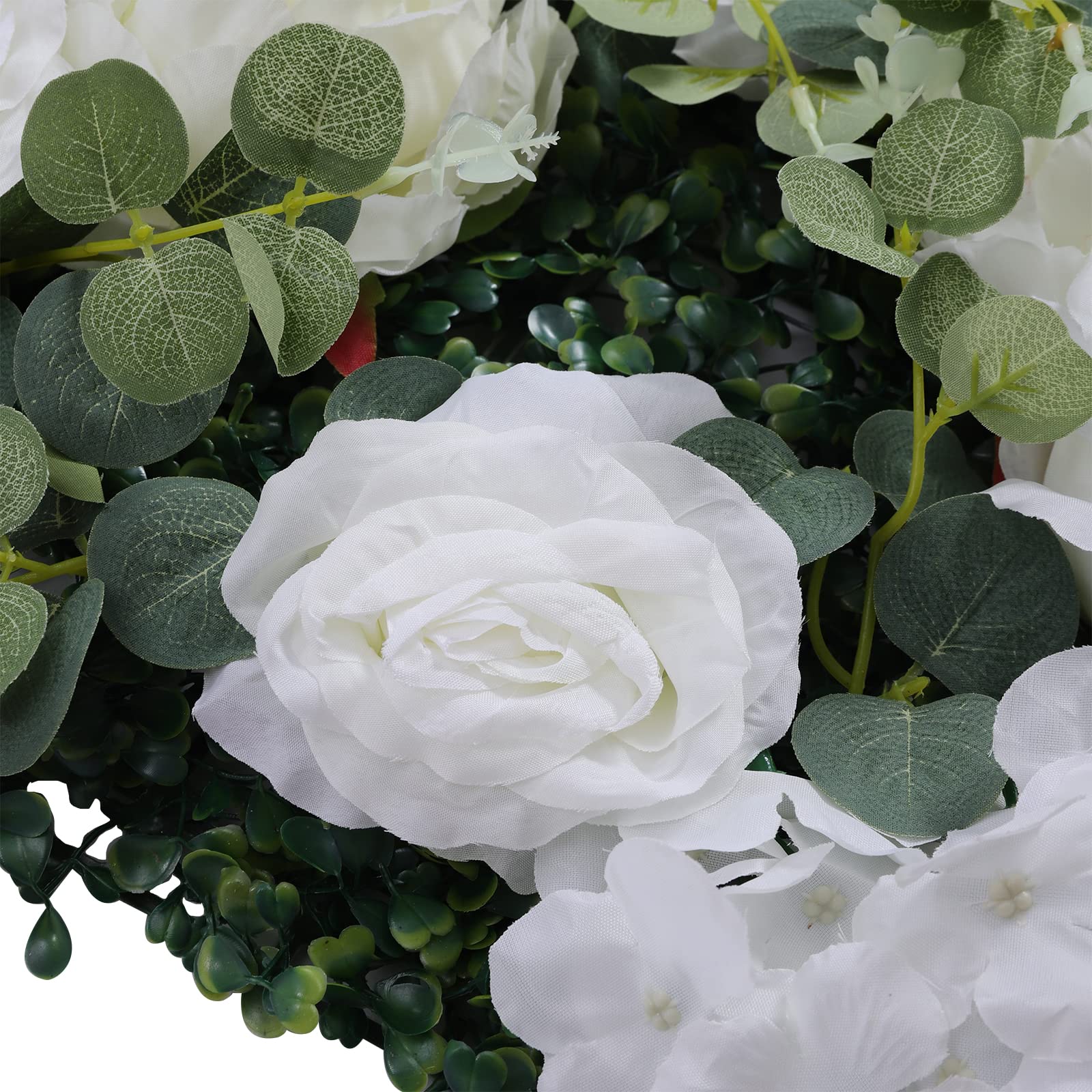 6 Stück 60 * 40cm Blumenwand Deko Blumenwandpaneel Kunstblumen, Blumenwand für Hochzeit, Rosenwand Dahlienrose Blumenwandhintergrund für Party Heimdekoration