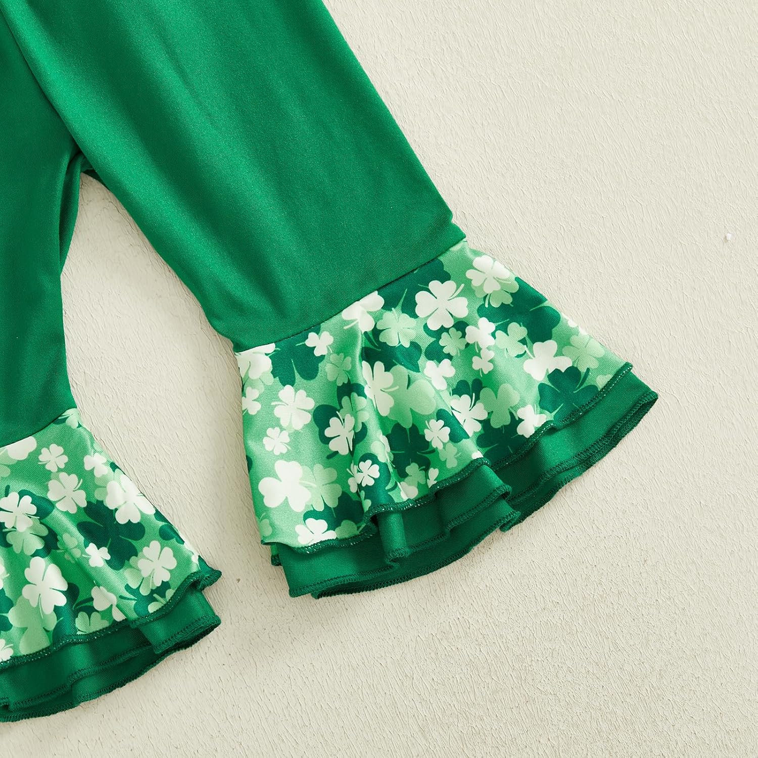 My First Easter Baby Girl Outfit Newborn Bunny Romper Bell Bottom Pants Headband 1st Easter Baby Spring Clothes - Image 6