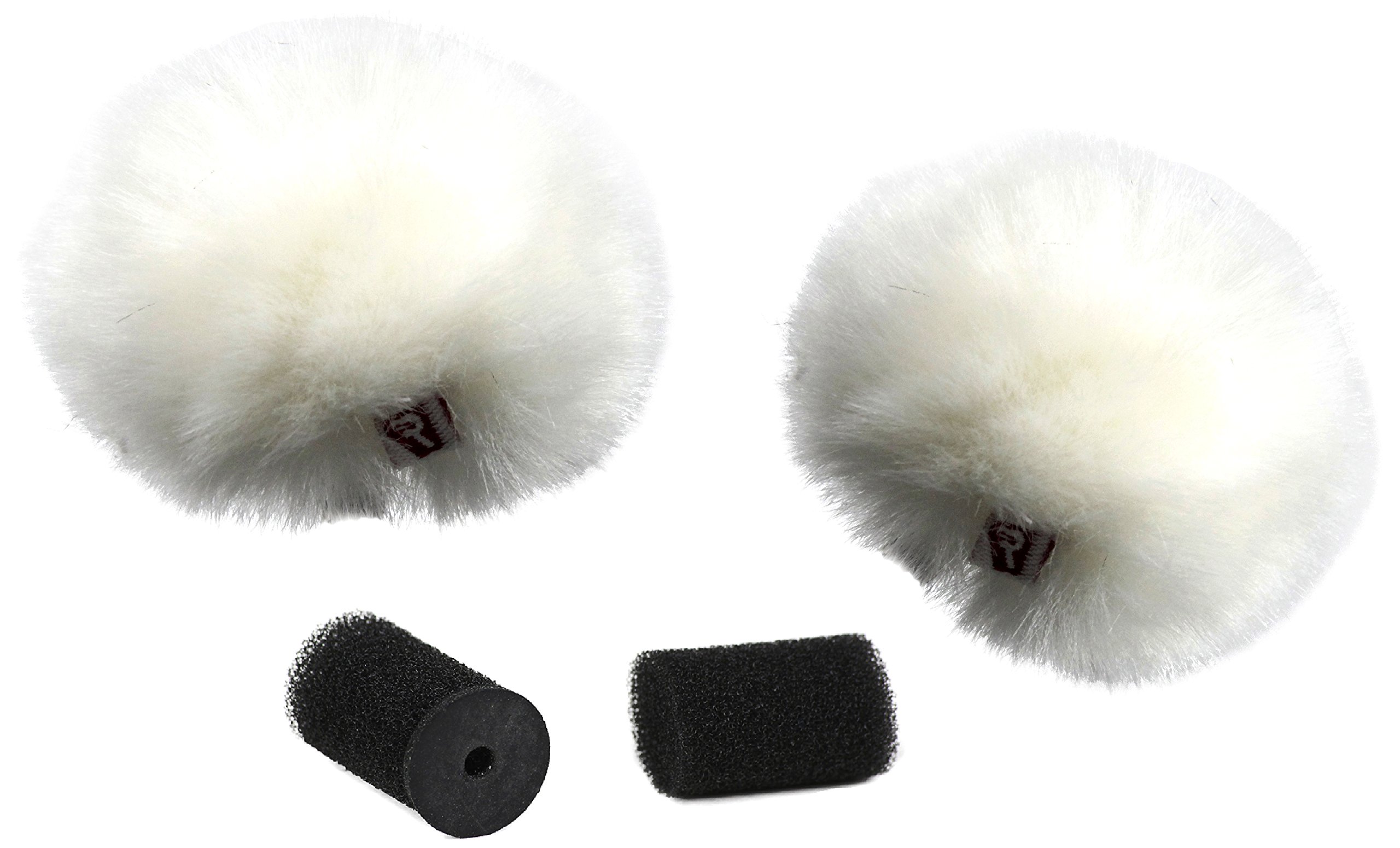 Rycote 065554 - Filtro antivento per microfono Ristretto Lavalier, confezione da 2 pezzi, colore: bianco