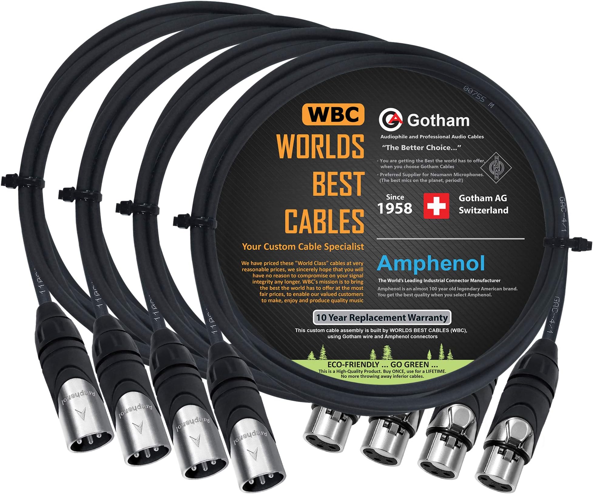 Cable De Audio Equilibrado 6,35 Mm (1/4 ) TS A XLR Magideal Cable De