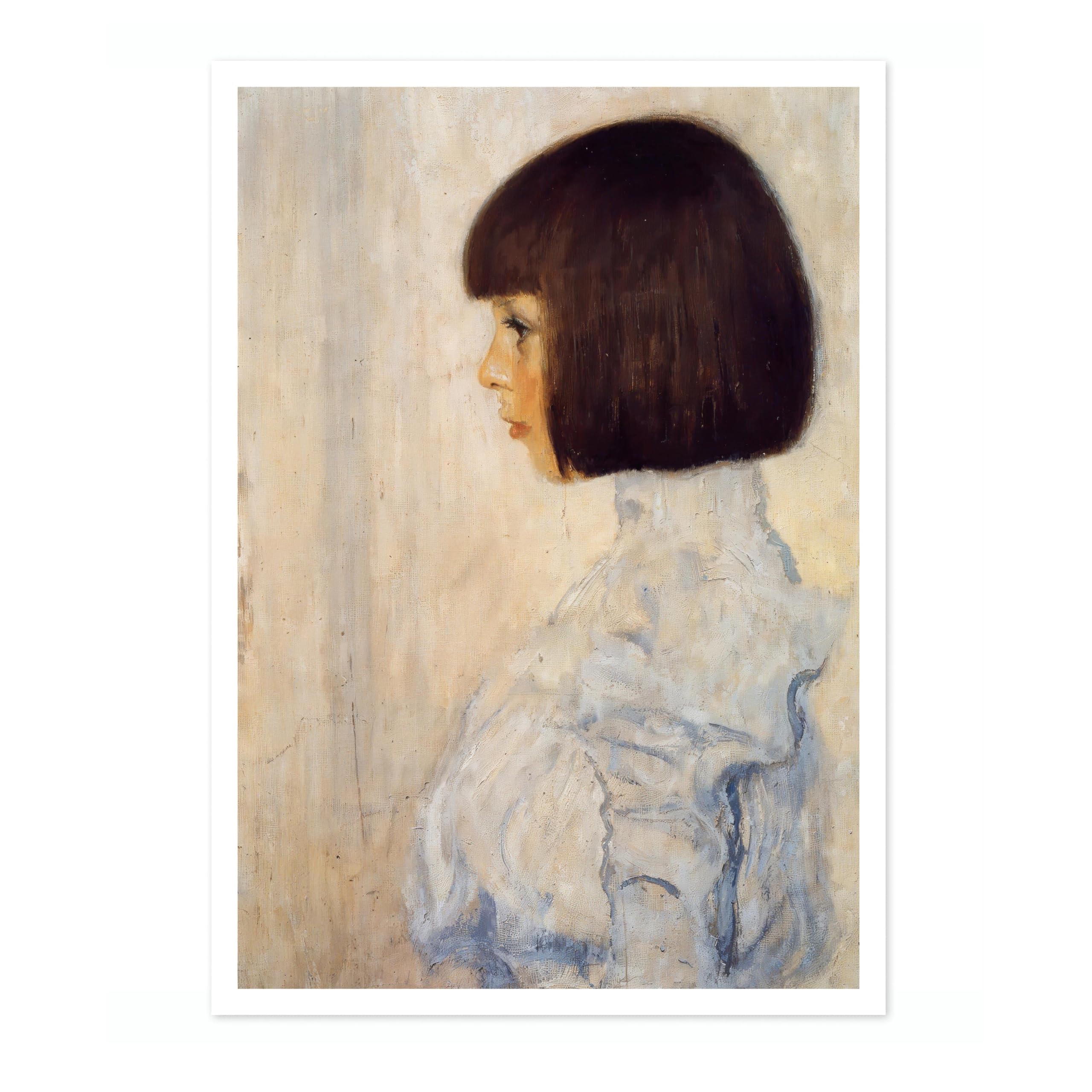 Animato Helene Klimt Gustav Klimt Poster, Classic Famous Oil Painting Print, Modern Art Nouveau Wall Art Home Decor, Archival Matte, A5 (Print Only) - 21x14.8cm