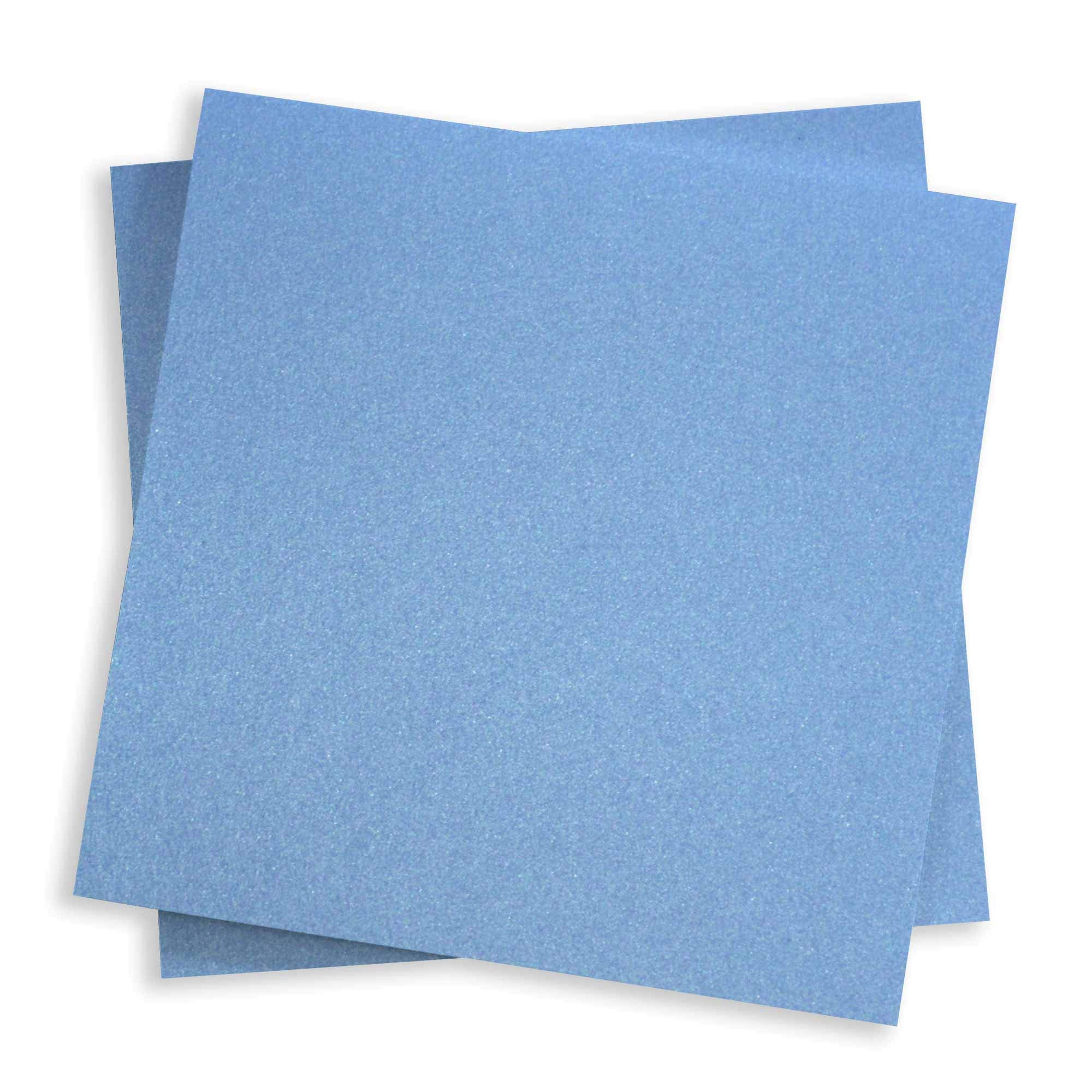 Vista Blue Flat Card - 3 x 3 Stardream Metallic 105C, 100 Pack