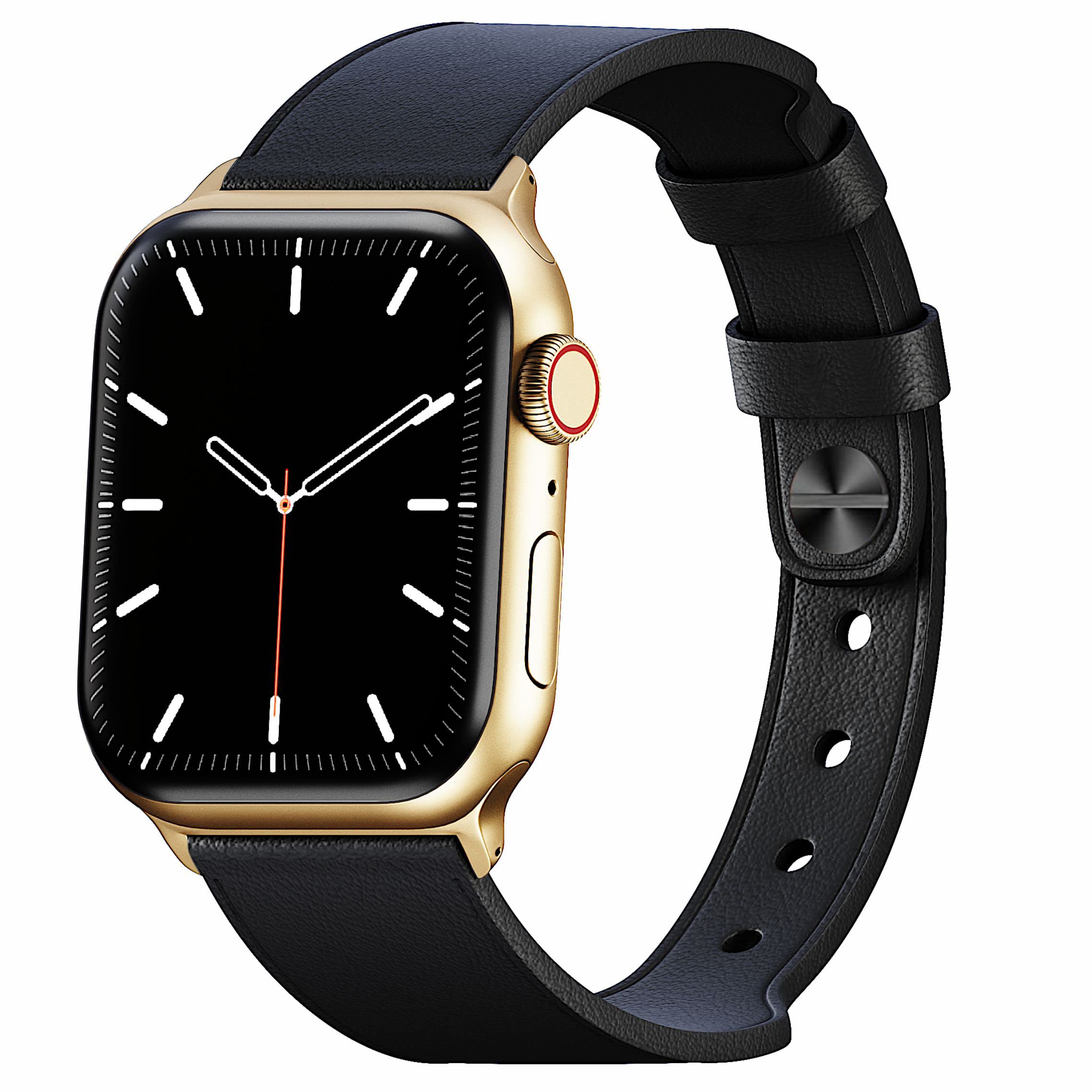Leather Bands Compatible with Apple Watch band 38mm 40mm 42mm 44mm,Genuine Leather Retro Strap Compatible for Men Women iWatch SE Series 6/5/4/3/2/1