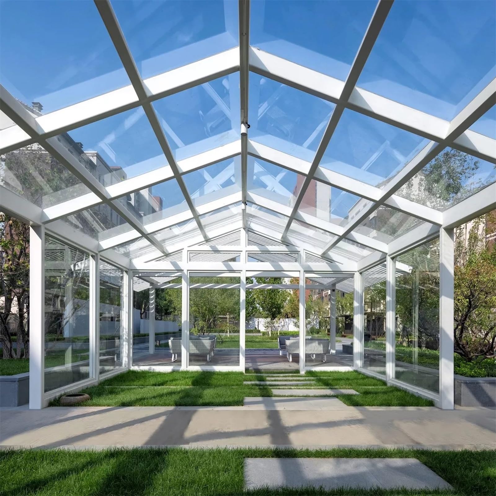 Panel de techo de policarbonato transparente, 1 mm, resistente a los rayos UV, impermeable, perfecto para uso en invernaderos, uso en exteriores, 0,5 x 9 m, repuesto