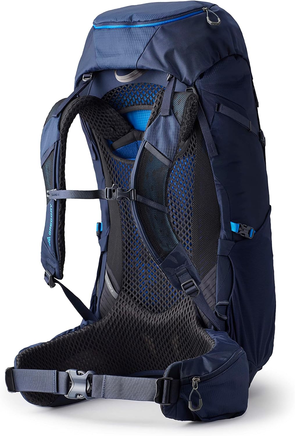 Gregory Zulu 55L Unisex Hiking/Backpacking Pack, Freefloat Hipbelt, Internal Hydration Sleeve For Water Bladder, (Reservoir Not Included), Small/Medium, Halo Blue