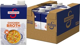 SWANSON S 100% Natural Chicken Broth, 48 oz Carton (Case of 8)