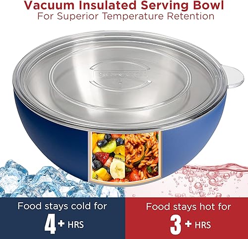 Miniatura 3 de served Marca  Cuenco pequeño de alta calidad mantén la comida caliente o fría durante horas con nuestro cuenco de acero inoxidable aislado al vacío,
