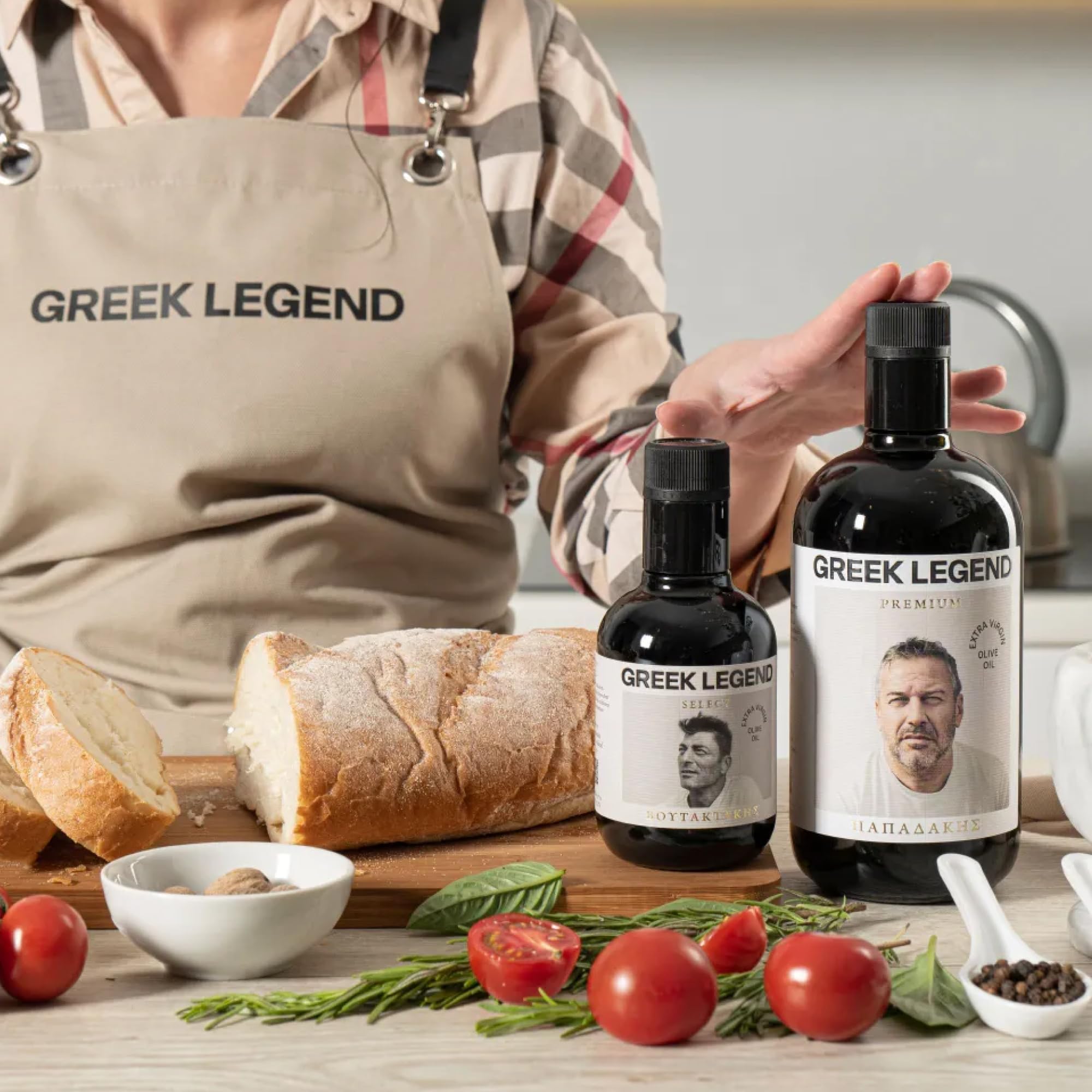 GREEK LEGEND Premium Olivenöl Extra Nativ aus Kreta - Olive Oil Extra Virgin - Griechisches Olivenöl, 100% Kaltgepresst, Ungefiltert, Reich an Polyphenolen, 500 ml Glasflasche