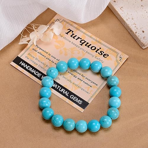 Vista 495 de MASSIVE BEADS Pulsera elástica de yoga hecha a mano con piedra natural, cristal curativo, energía, regalos para adultos unisex de 0.157 in, 0.236
