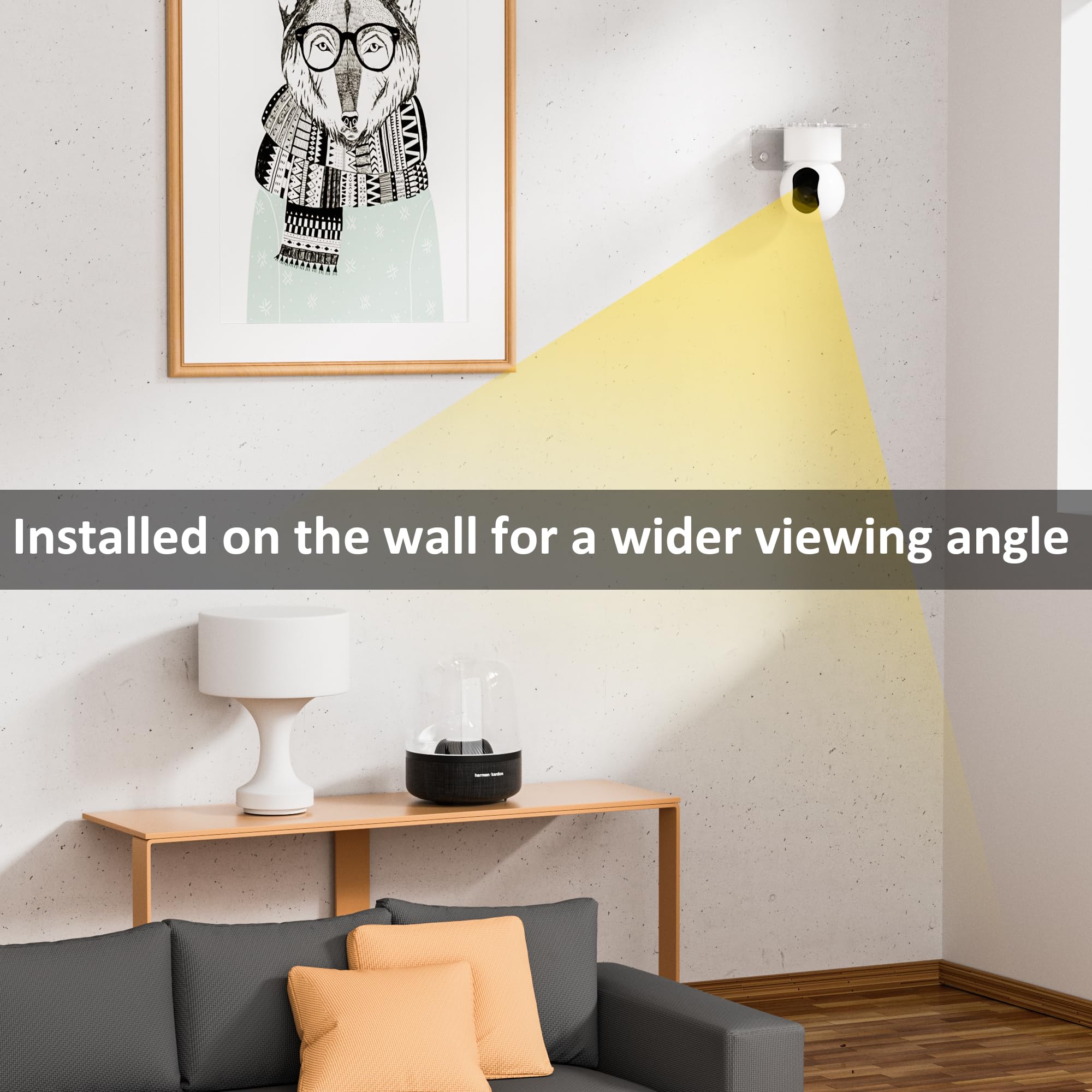 Étagère Murale Transparente En Acrylique - Support Pour Caméra De Sécurité - Adhésif, Sans Perçage - Pour Fenêtre, Salle De Bain, Bureau - 5x10x12 Cm