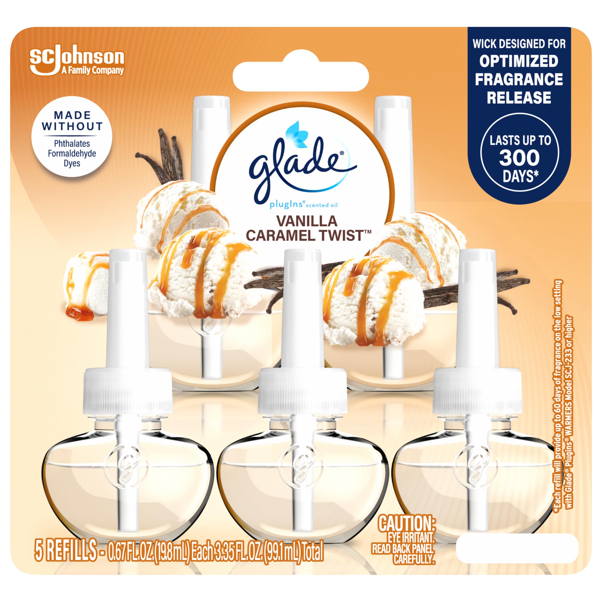 Glade PlugIns Refills Air Freshener, Scented and Essential Oils