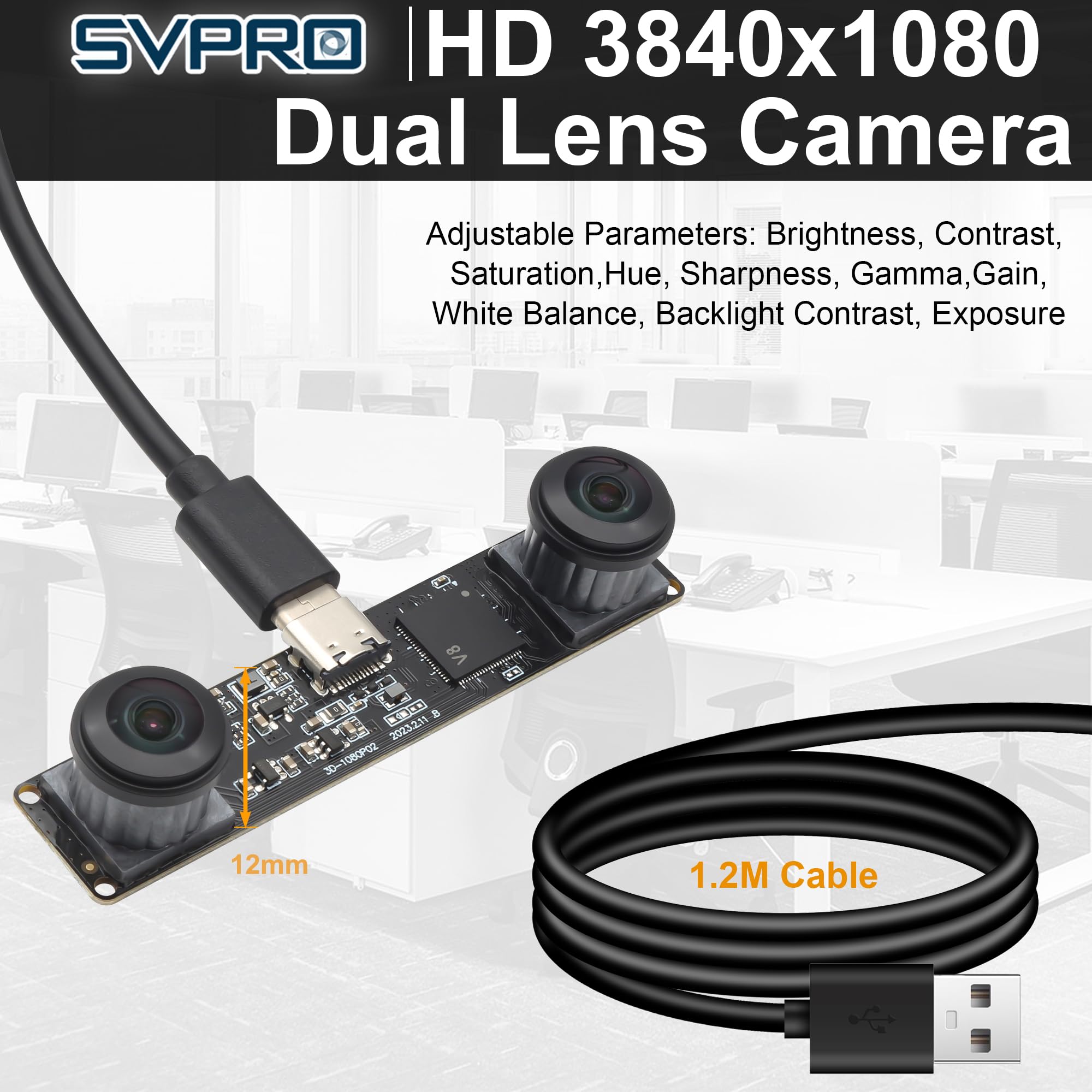 Amazon.com: SVPRO Dual Lens USB Camera Module 1080P 60fps Fisheye