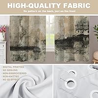 Vista 411 de Cenefas de cocina modernas con patrón de cobre marrón dorado para ventanas, cenefas opacas abstractas de marcas de arañazos y cortinas opacas